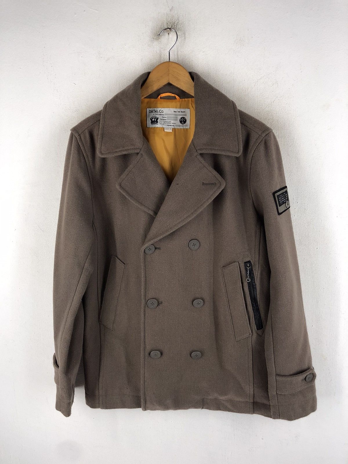 Diesel 🔥DIESEL THE BLACK GOLD ON THE BRAVE PEACOAT Size US M / EU 48-50 / 2 - 1 Thumbnail
