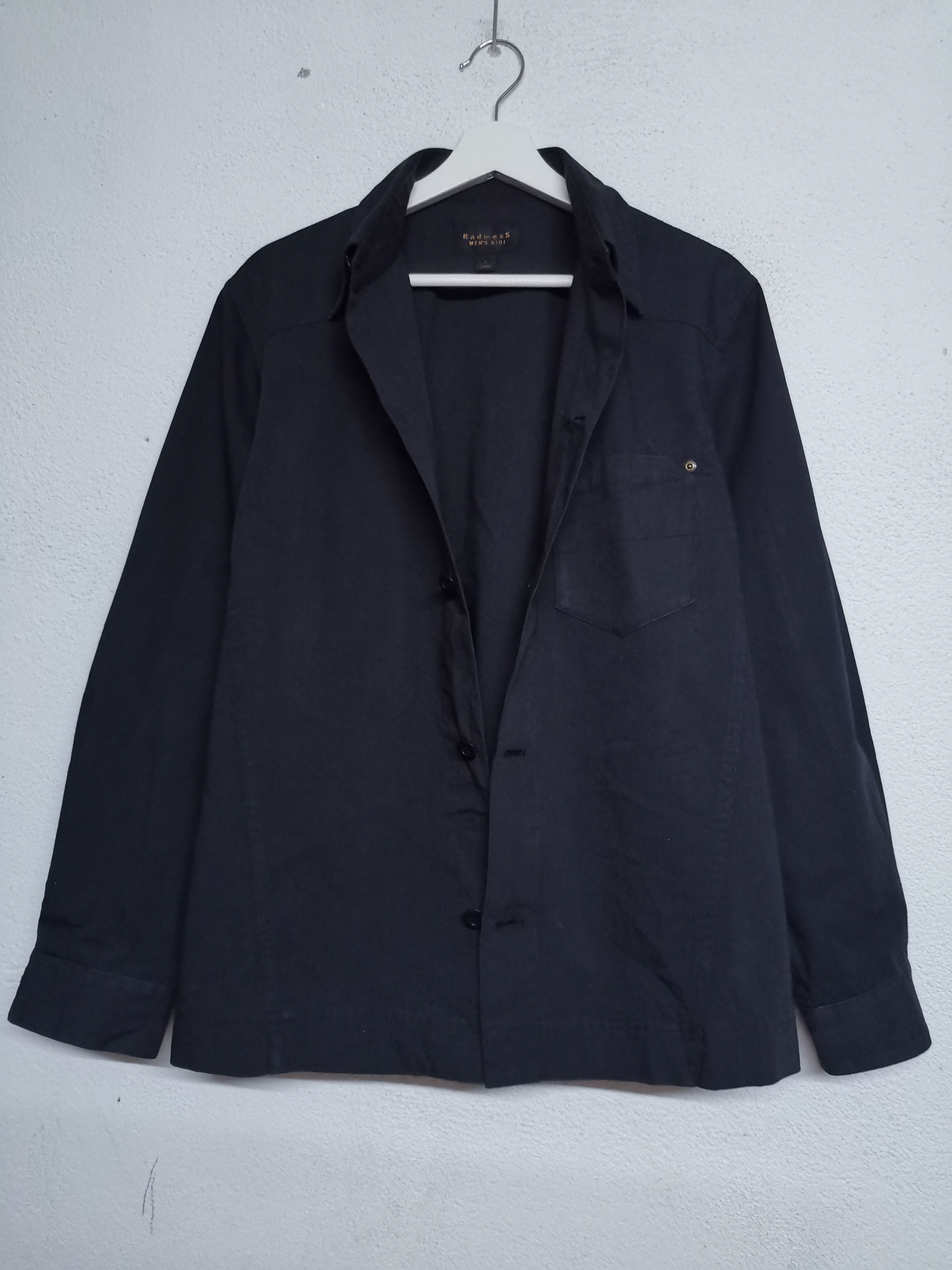 image of Radmess Men's Bigi Black Button Up Longsleeve (Size Large)
