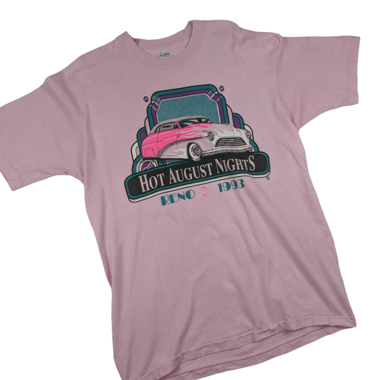 Fruit Of The Loom 1993 HOT AUGUST NIGHT In Reno T-Shirt Single Stitches Size US L / EU 52-54 / 3 - 3 Thumbnail