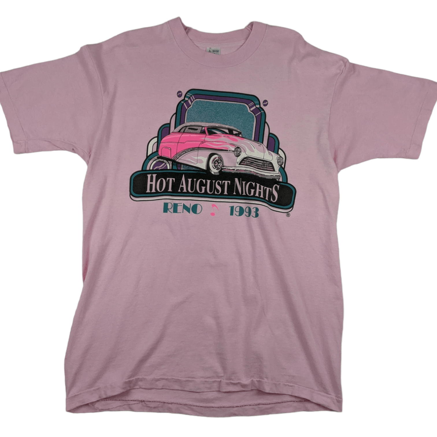 Fruit Of The Loom 1993 HOT AUGUST NIGHT In Reno T-Shirt Single Stitches Size US L / EU 52-54 / 3 - 2 Thumbnail