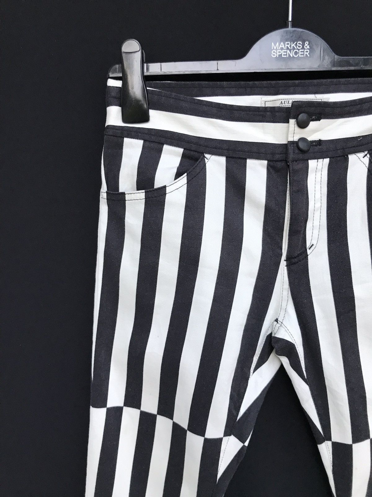 Japanese Brand Japanese Brand Aula Aila Stripes Border Pants Saint Laurent Size US 27 - 5 Thumbnail