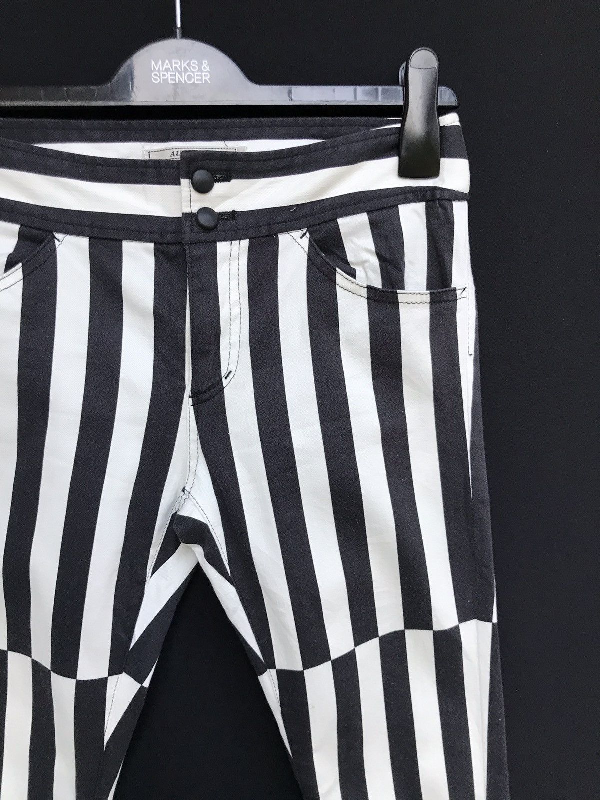 Japanese Brand Japanese Brand Aula Aila Stripes Border Pants Saint Laurent Size US 27 - 7 Thumbnail