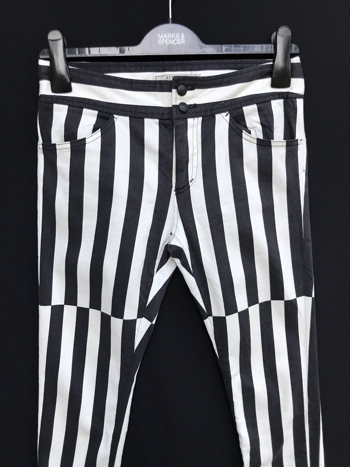 Japanese Brand Japanese Brand Aula Aila Stripes Border Pants Saint Laurent Size US 27 - 3 Thumbnail