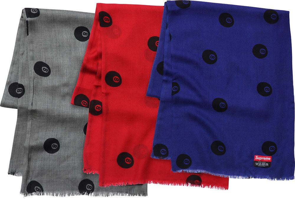 Supreme 8-Ball Scarf FW12 Size ONE SIZE - 3 Thumbnail