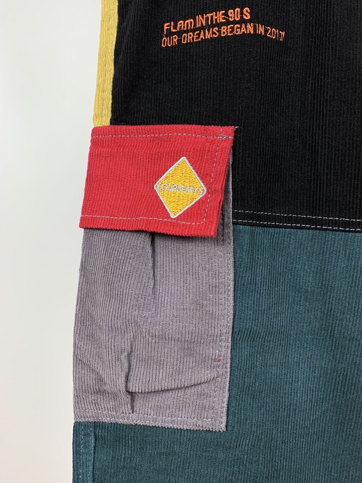 Japanese Brand Stussy x Coursemys Corduroy Patchwork Cargo Pants Size US 34 / EU 50 - 13 Thumbnail