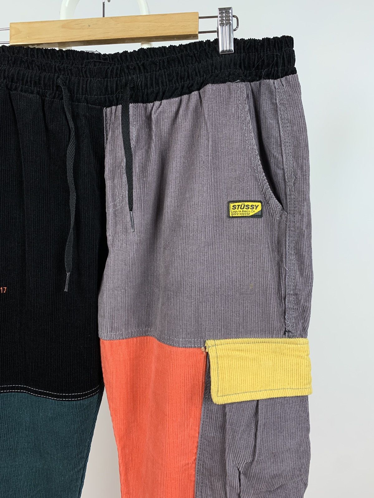 Japanese Brand Stussy x Coursemys Corduroy Patchwork Cargo Pants Size US 34 / EU 50 - 4 Thumbnail