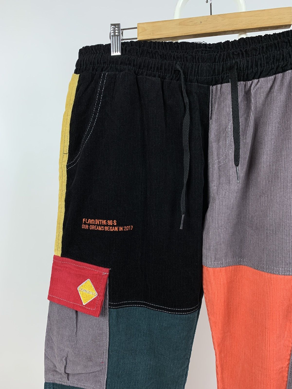 Japanese Brand Stussy x Coursemys Corduroy Patchwork Cargo Pants Size US 34 / EU 50 - 5 Thumbnail