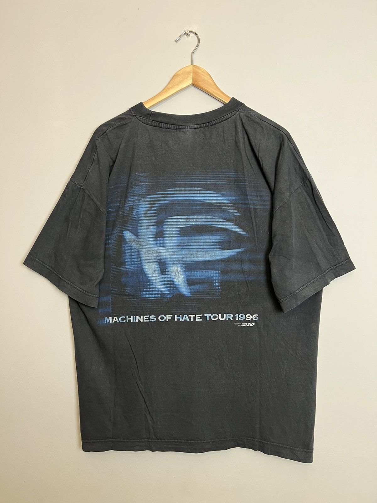 Band Tees 90s Fear Factory Dog Day Heavy Metal Blue Grape Vintage Tee Size US XL / EU 56 / 4 - 2 Thumbnail
