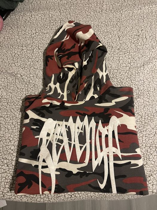 Revenge burn camo store hoodie