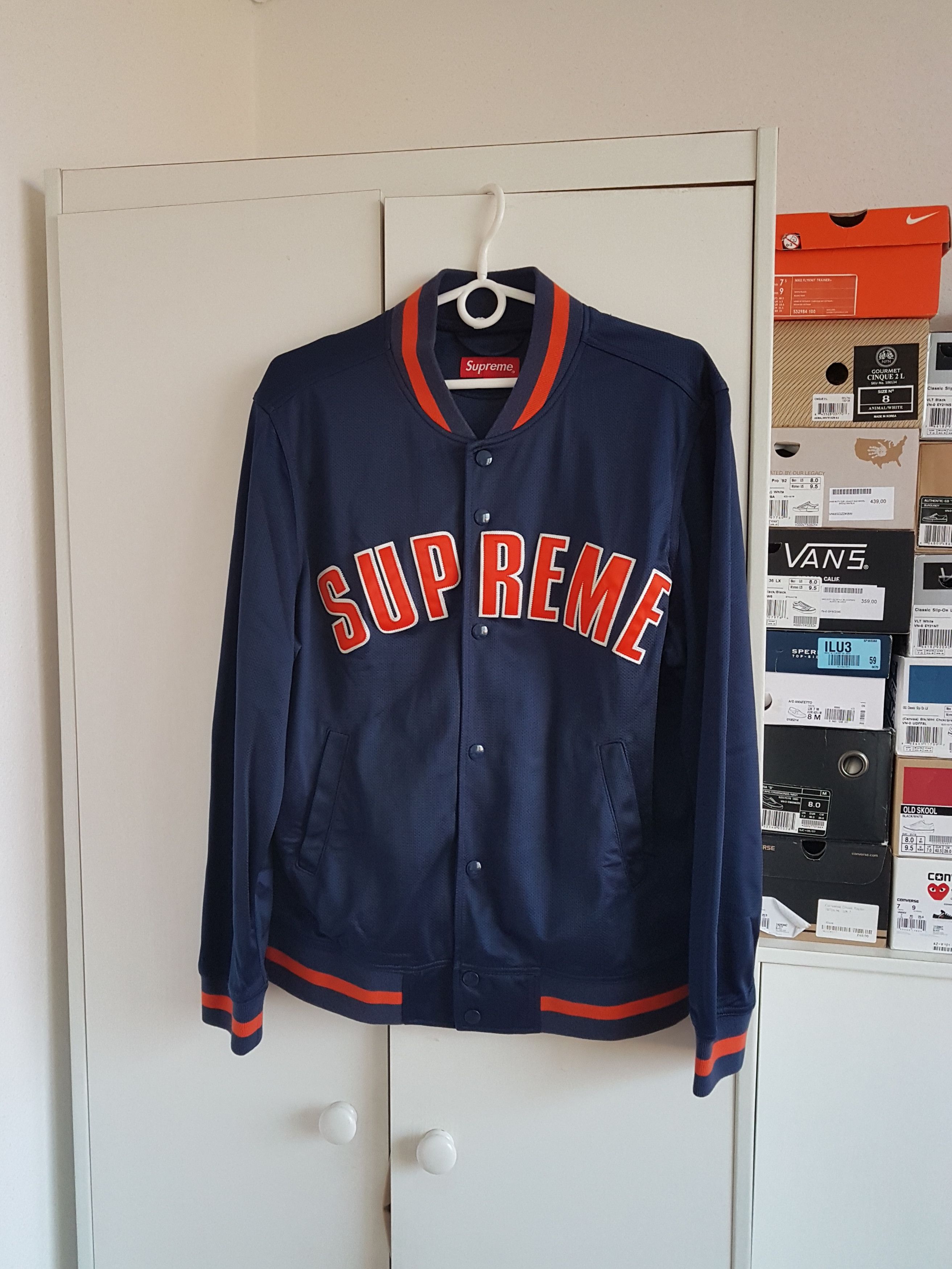 Supreme Mesh Varsity Jacket SS15 | Grailed