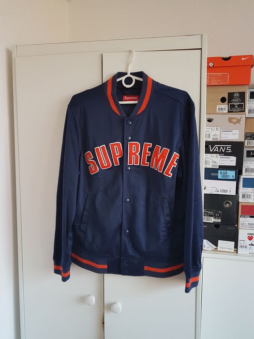 Supreme Mesh Varsity Jacket SS15 Grailed