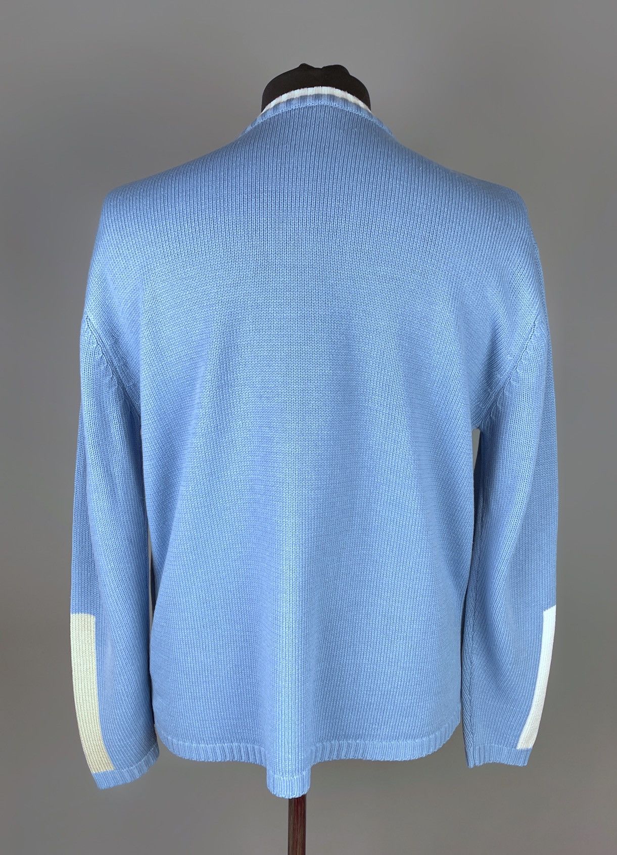 Diesel Vintage DIESEL Crew Neck Blue Knit Logo Sweater Size L Size US L / EU 52-54 / 3 - 6 Thumbnail