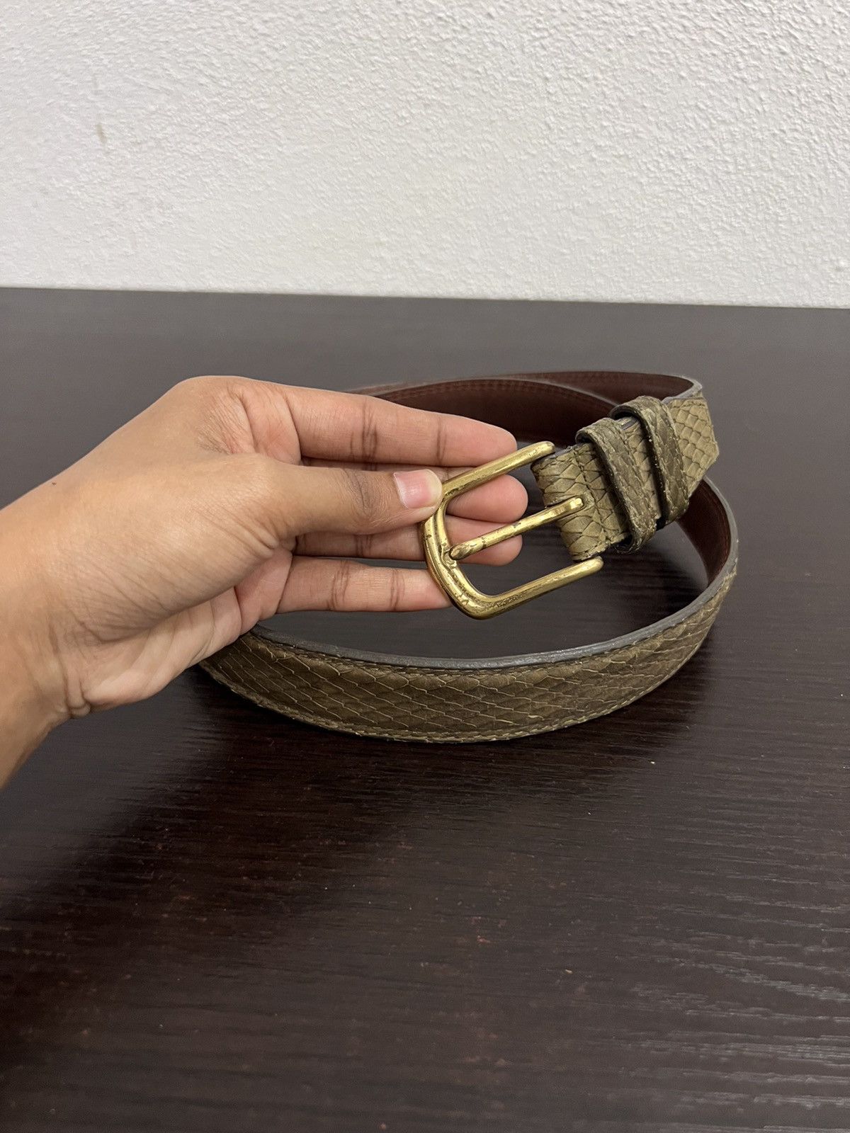 Other Georges Rech Homme Snake Skin Design Belt Size ONE SIZE - 3 Thumbnail