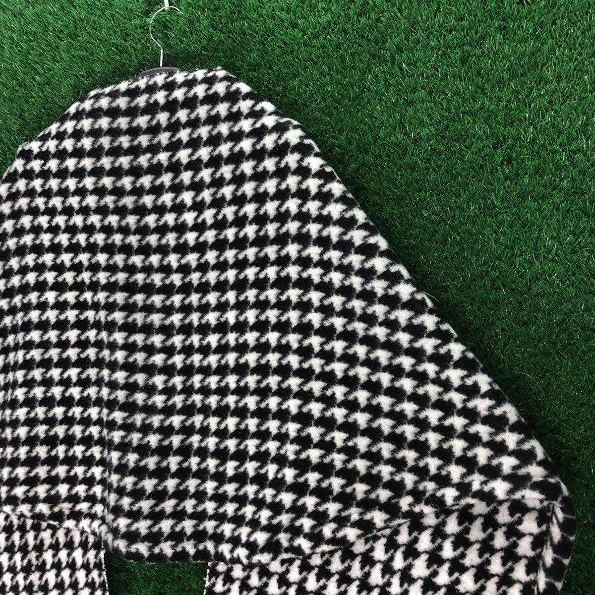 Other Vintage Wool Scarf Houndstooth With Pocket Size ONE SIZE - 5 Thumbnail