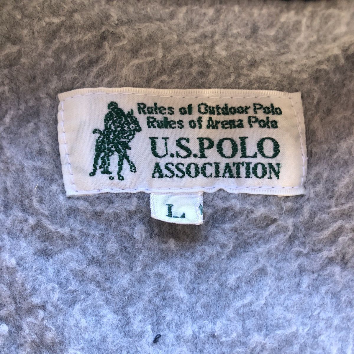 Japanese Brand Vintage U.S.Polo Zipper Sweater Jacket Size US L / EU 52-54 / 3 - 8 Thumbnail