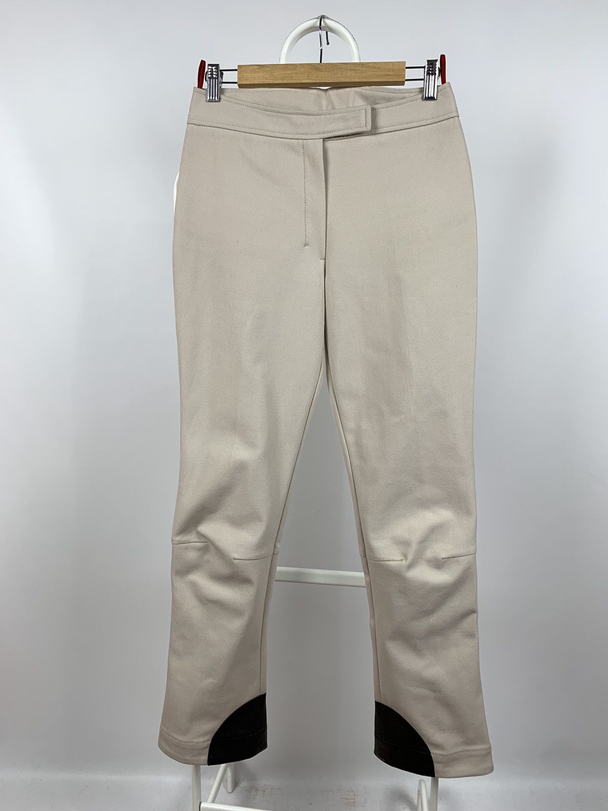 Prada Vintage Prada Sport Red Tab Pants Leather Elements Side Zip Size 28" / US 6 / IT 42 - 8 Thumbnail