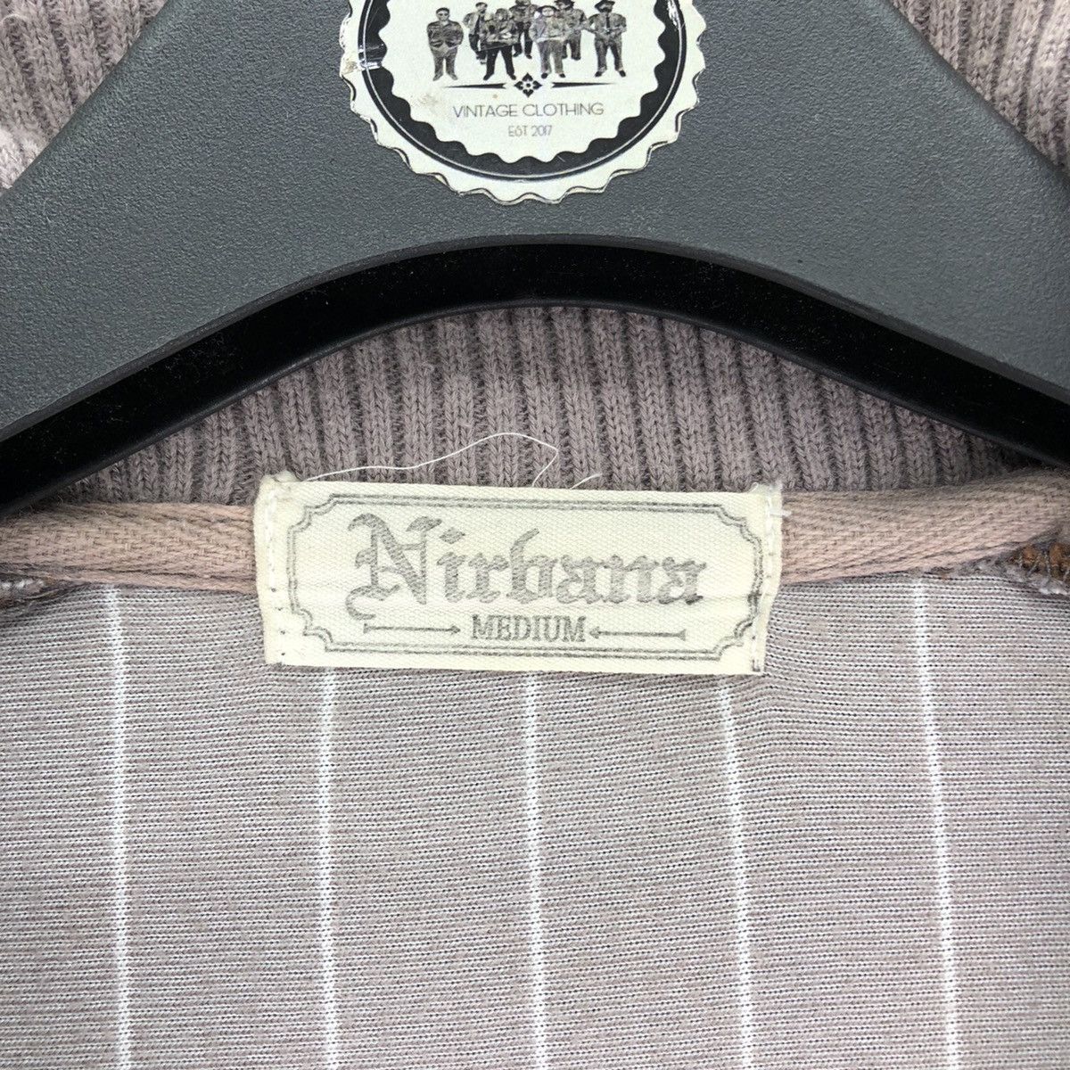 Japanese Brand Vintage Velvet Striped Zipper Sweater by Nirbana Size US M / EU 48-50 / 2 - 13 Thumbnail