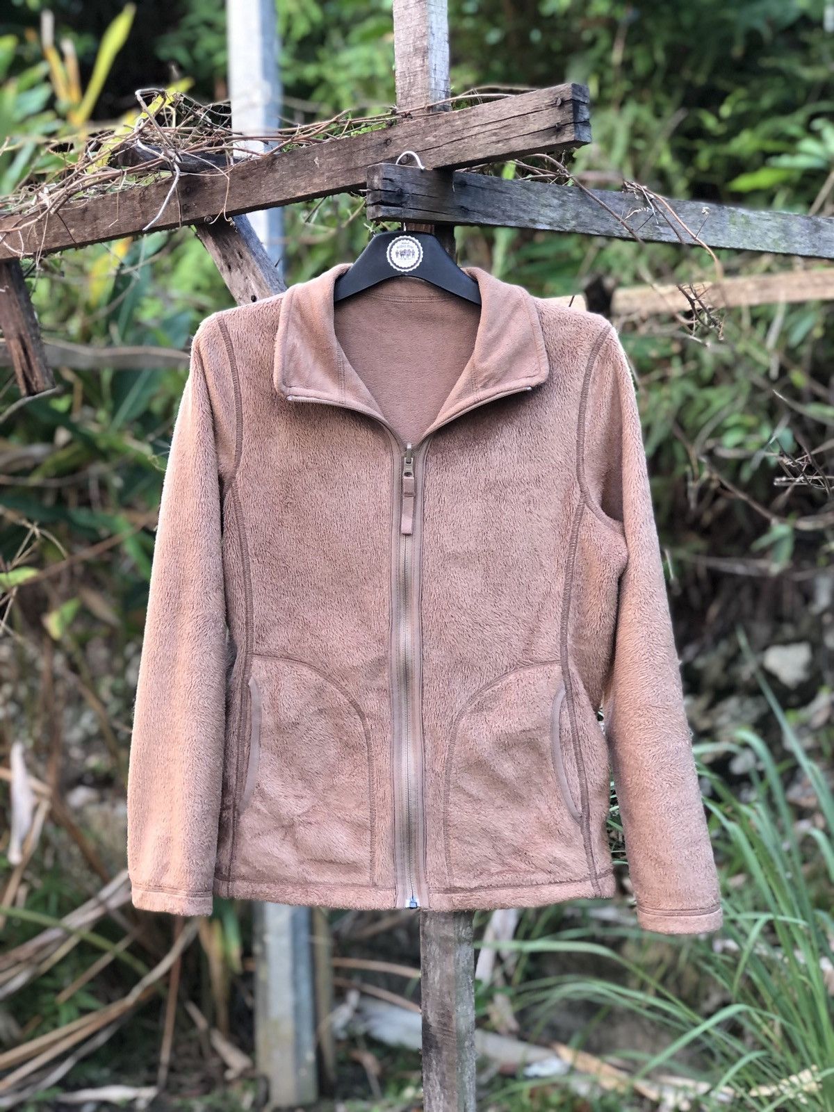 Japanese Brand Uniqlo Reversible Brown Fleece Zipper Sweater Jacket Size US S / EU 44-46 / 1 - 7 Thumbnail