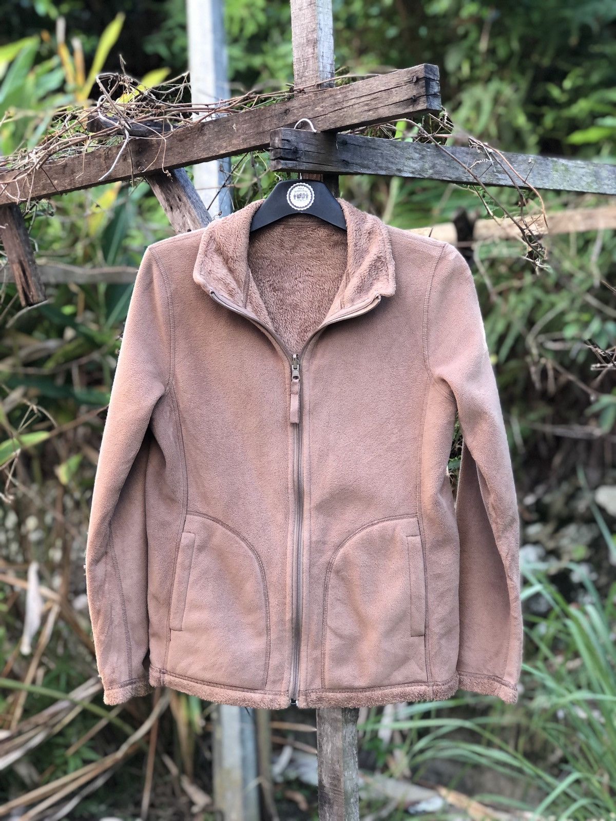 Japanese Brand Uniqlo Reversible Brown Fleece Zipper Sweater Jacket Size US S / EU 44-46 / 1 - 1 Thumbnail