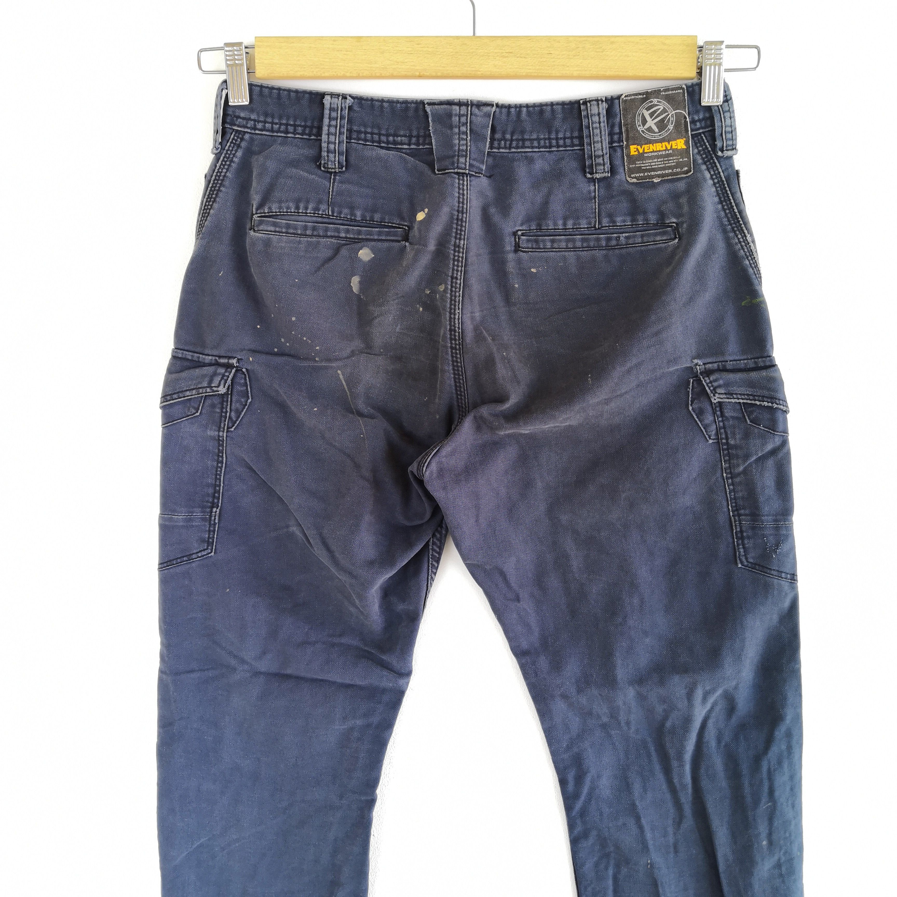 Japanese Brand × Vintage Dirty Japanese Cargo Pants Bondage Trousers Fatigue Pants Size US 30 / EU 46 - 4 Thumbnail