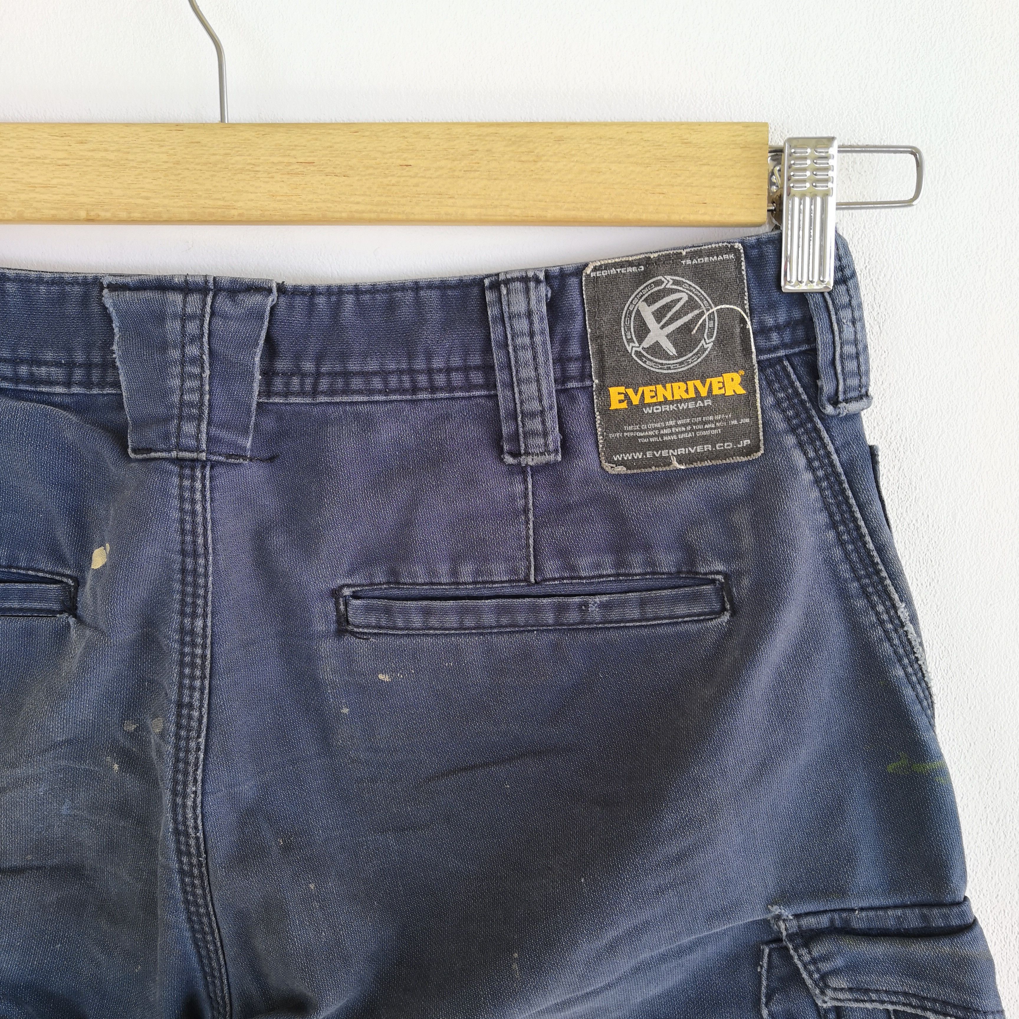 Japanese Brand × Vintage Dirty Japanese Cargo Pants Bondage Trousers Fatigue Pants Size US 30 / EU 46 - 7 Thumbnail