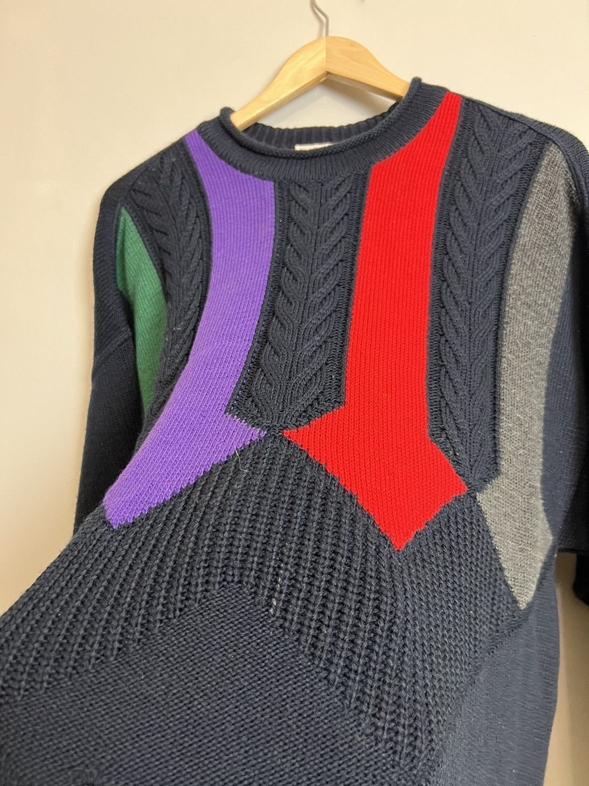 Carlo Colucci Rare Vintage Carlo Colucci Wool Sweatshirt Knit Coogi Vibe Size US XL / EU 56 / 4 - 4 Thumbnail
