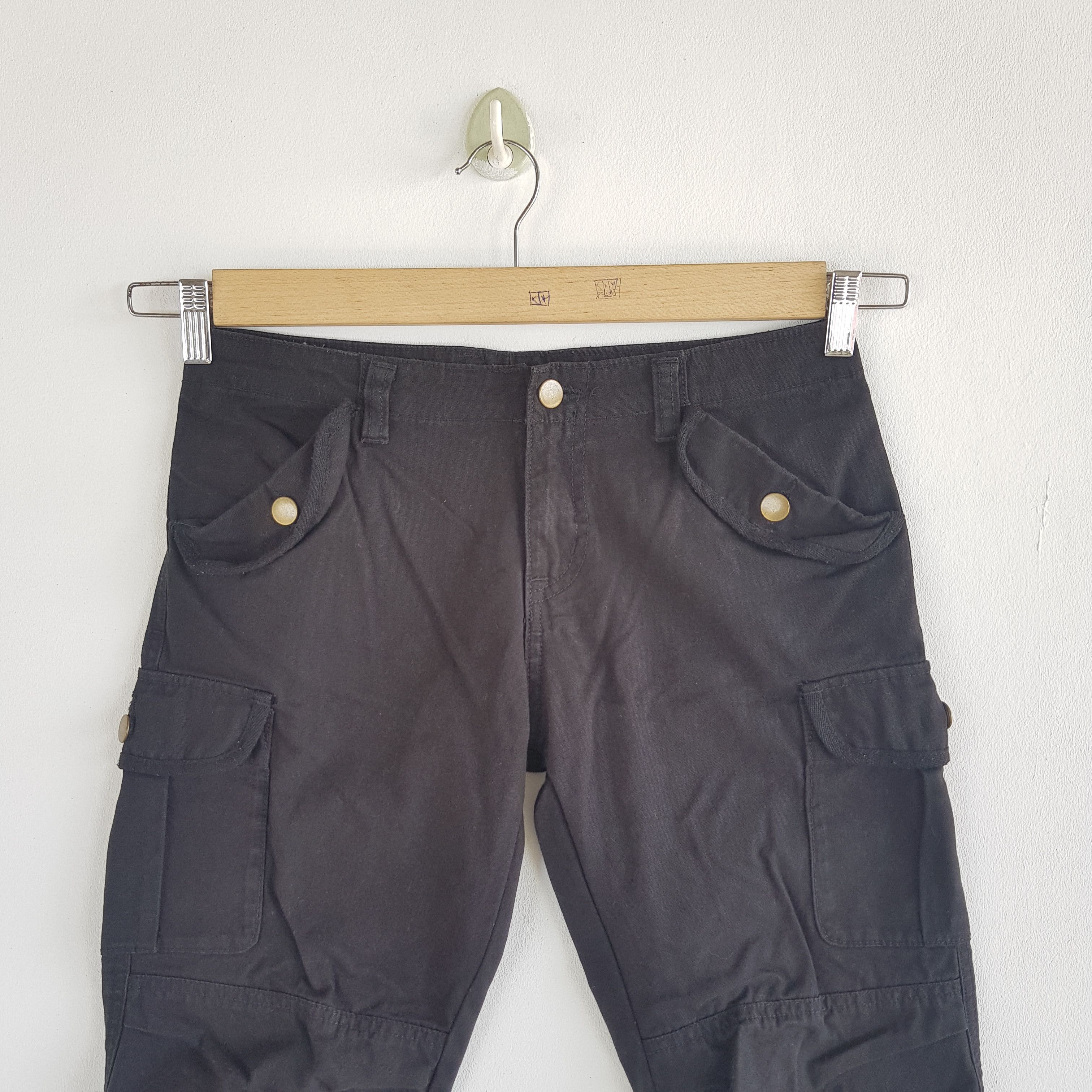 Japanese Brand × Vintage Vintage Japanese Cargo Pants Utility Multi Pocket Trousers Size US 28 / EU 44 - 3 Thumbnail