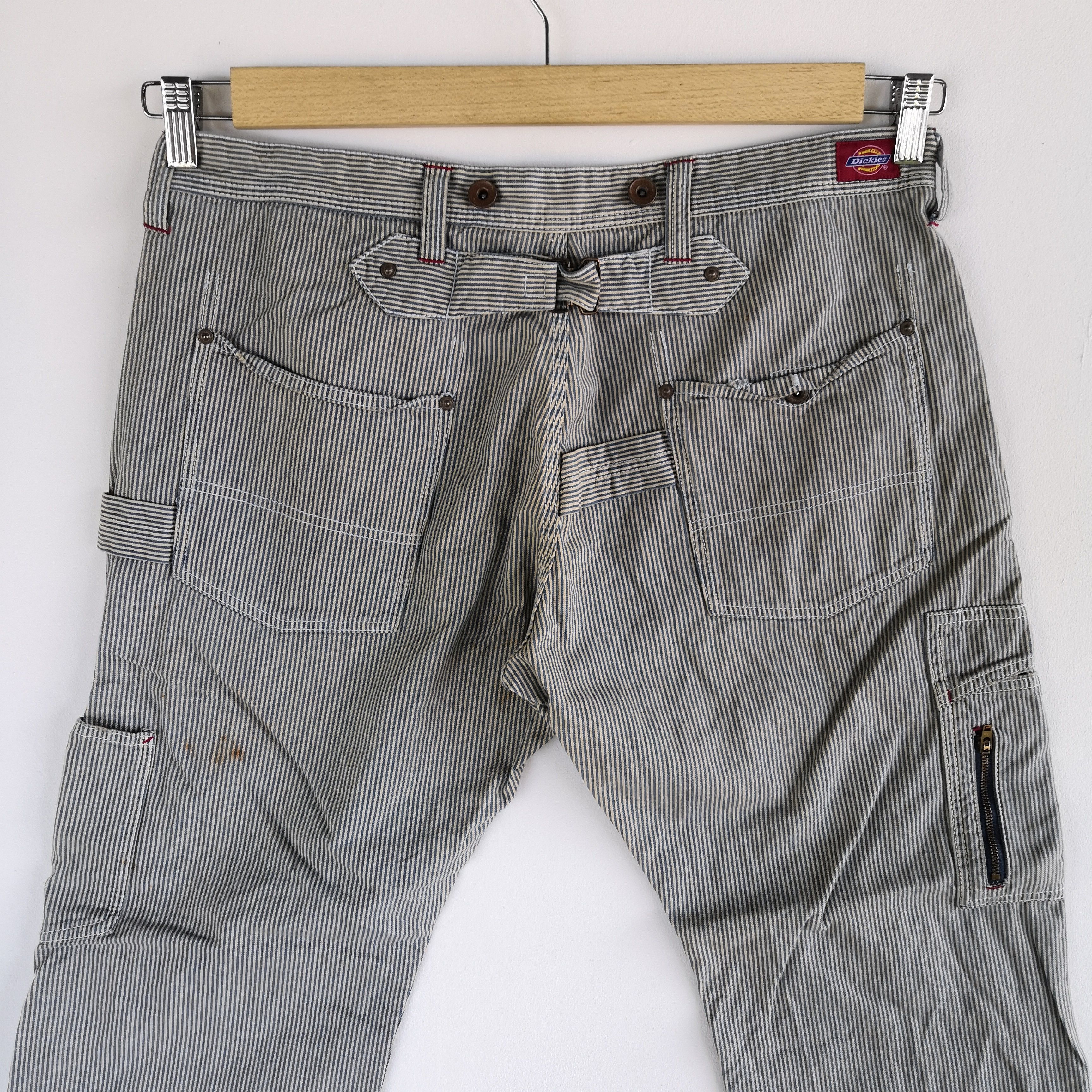 Dickies × Vintage Workers Dickies Pants Hickory Multi Pocket Carpenter Buckle Size US 34 / EU 50 - 6 Thumbnail