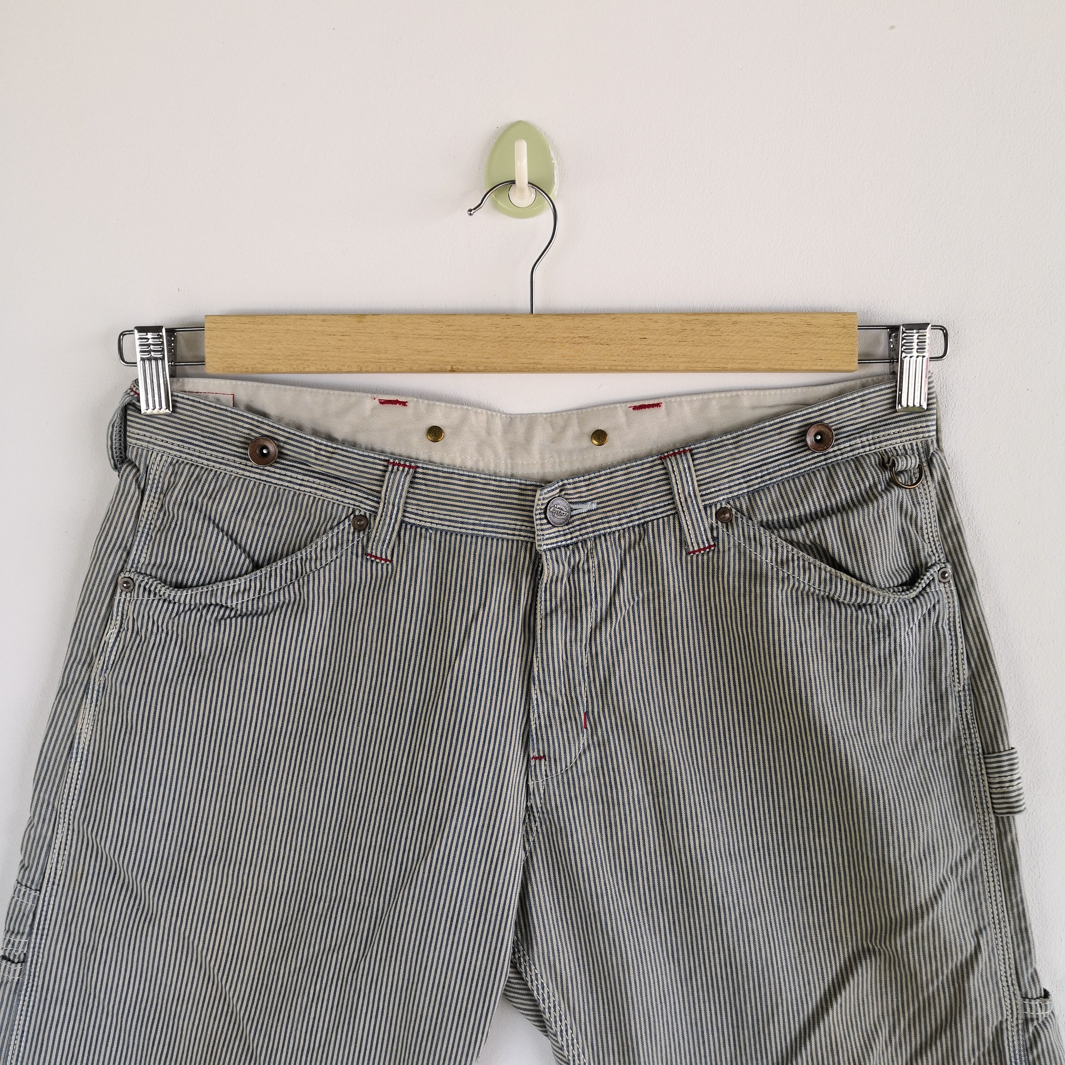 Dickies × Vintage Workers Dickies Pants Hickory Multi Pocket Carpenter Buckle Size US 34 / EU 50 - 3 Thumbnail