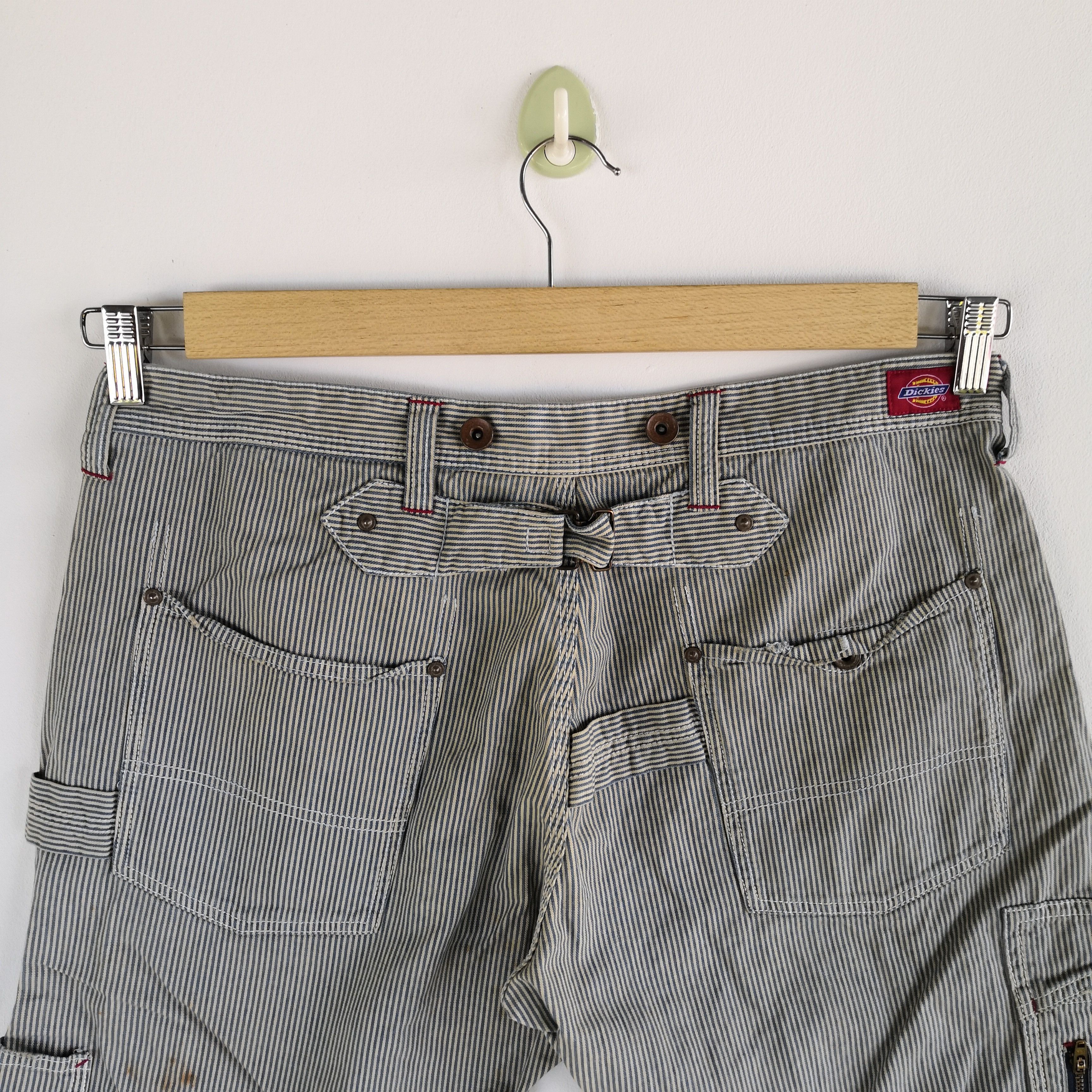 Dickies × Vintage Workers Dickies Pants Hickory Multi Pocket Carpenter Buckle Size US 34 / EU 50 - 5 Thumbnail