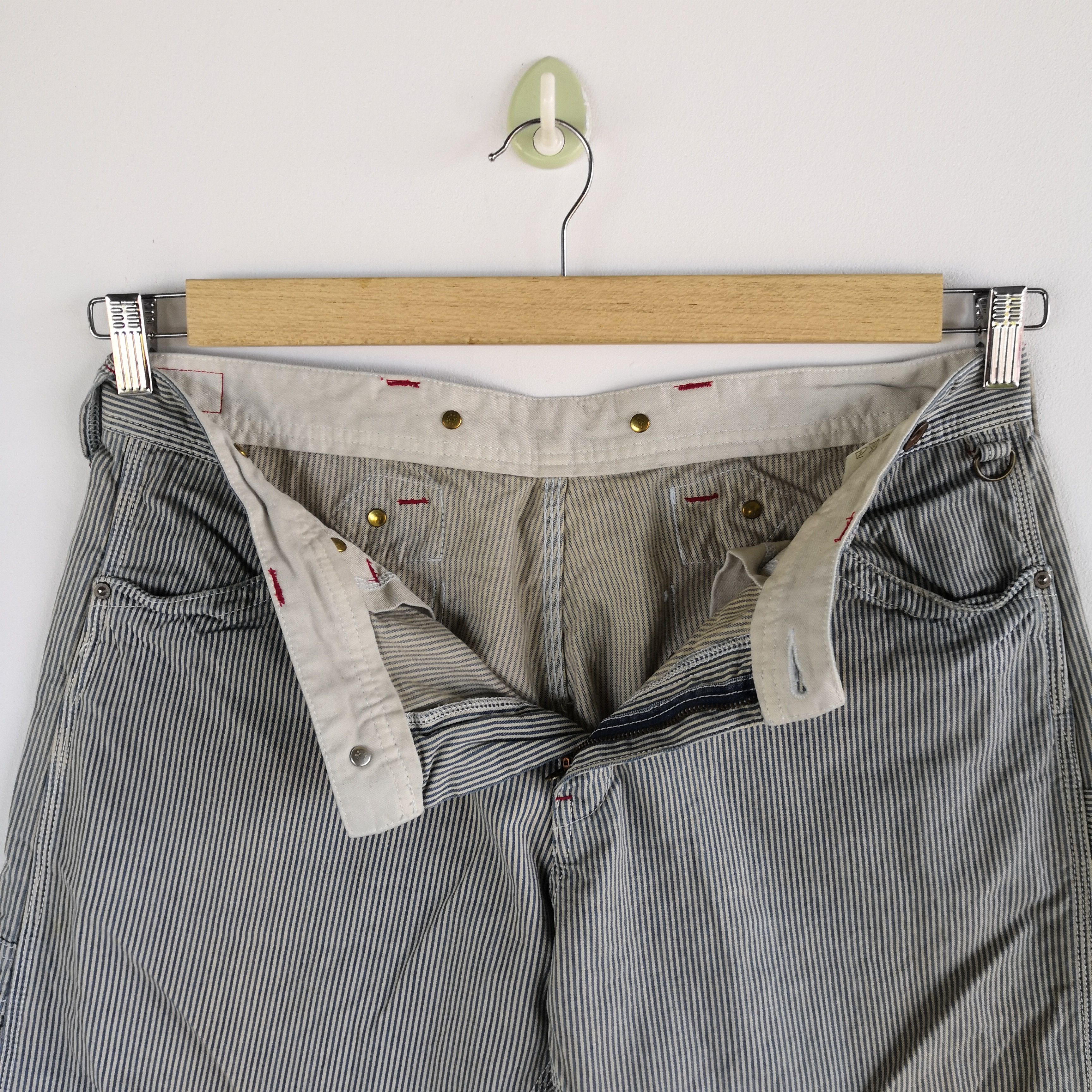 Dickies × Vintage Workers Dickies Pants Hickory Multi Pocket Carpenter Buckle Size US 34 / EU 50 - 12 Thumbnail