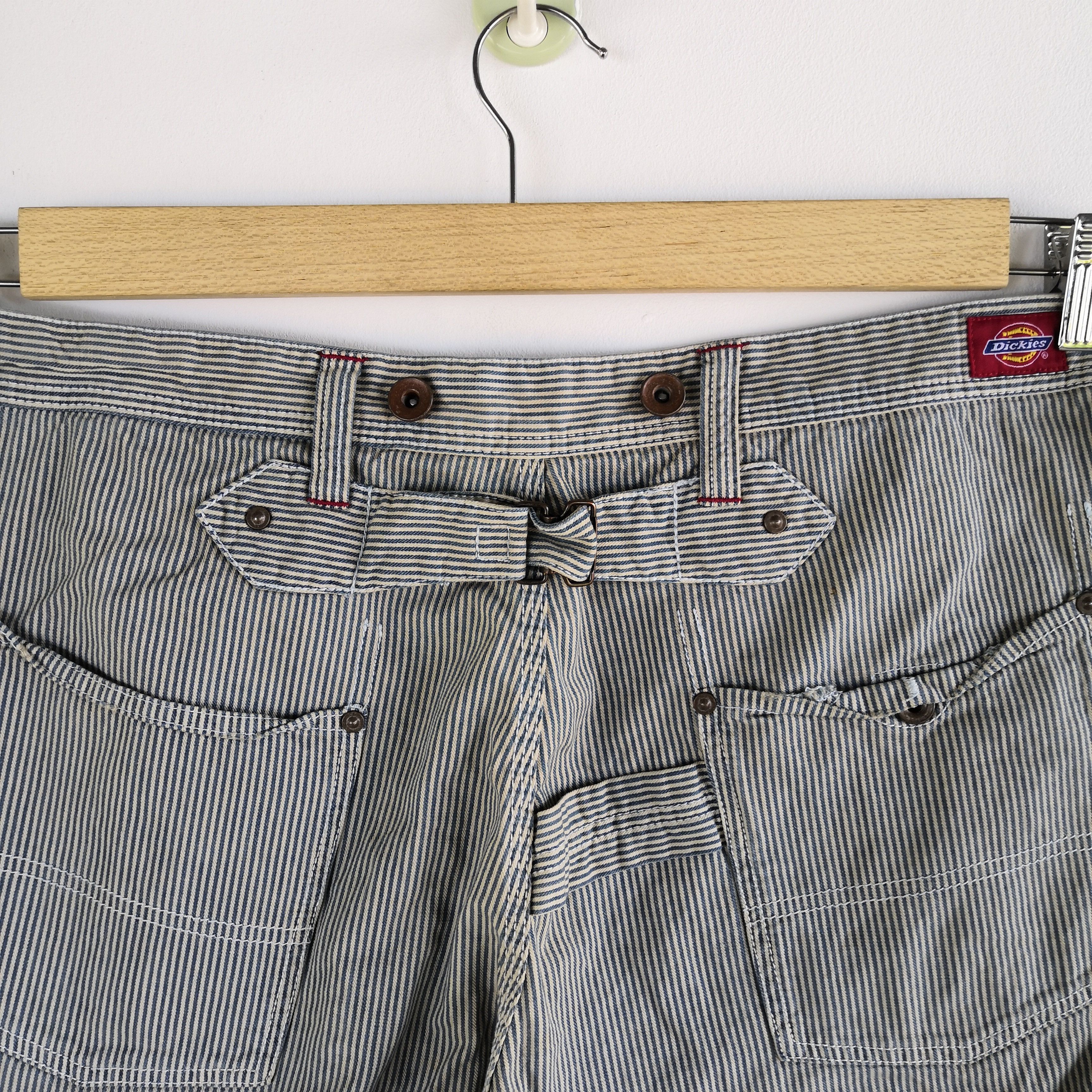 Dickies × Vintage Workers Dickies Pants Hickory Multi Pocket Carpenter Buckle Size US 34 / EU 50 - 9 Thumbnail