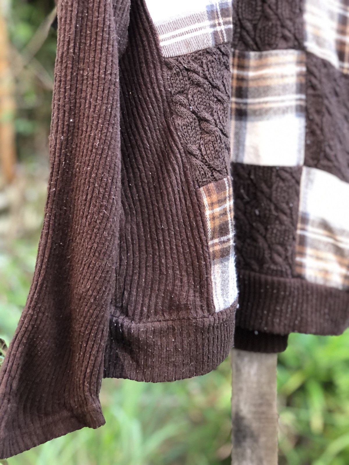 Aran Isles Knitwear Vintage Knit Sweater Patchwork Style by Laugh Ell Size M / US 6-8 / IT 42-44 - 3 Thumbnail