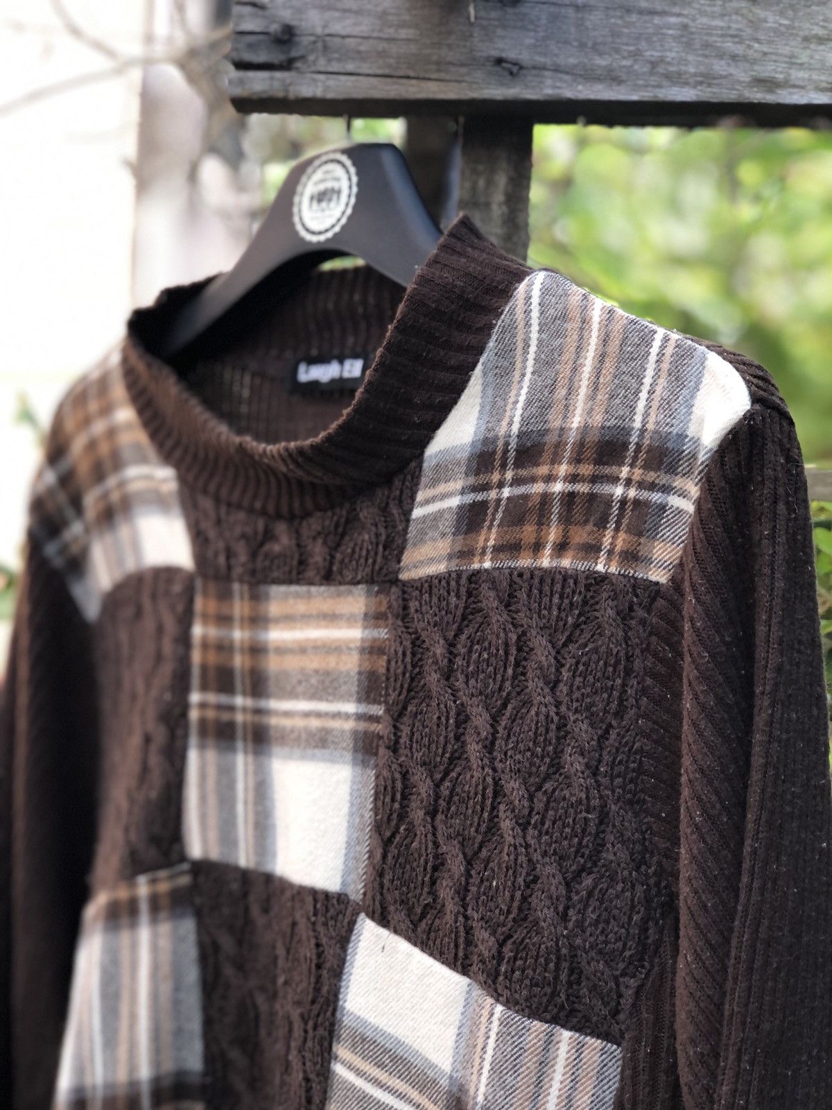 Aran Isles Knitwear Vintage Knit Sweater Patchwork Style by Laugh Ell Size M / US 6-8 / IT 42-44 - 2 Thumbnail