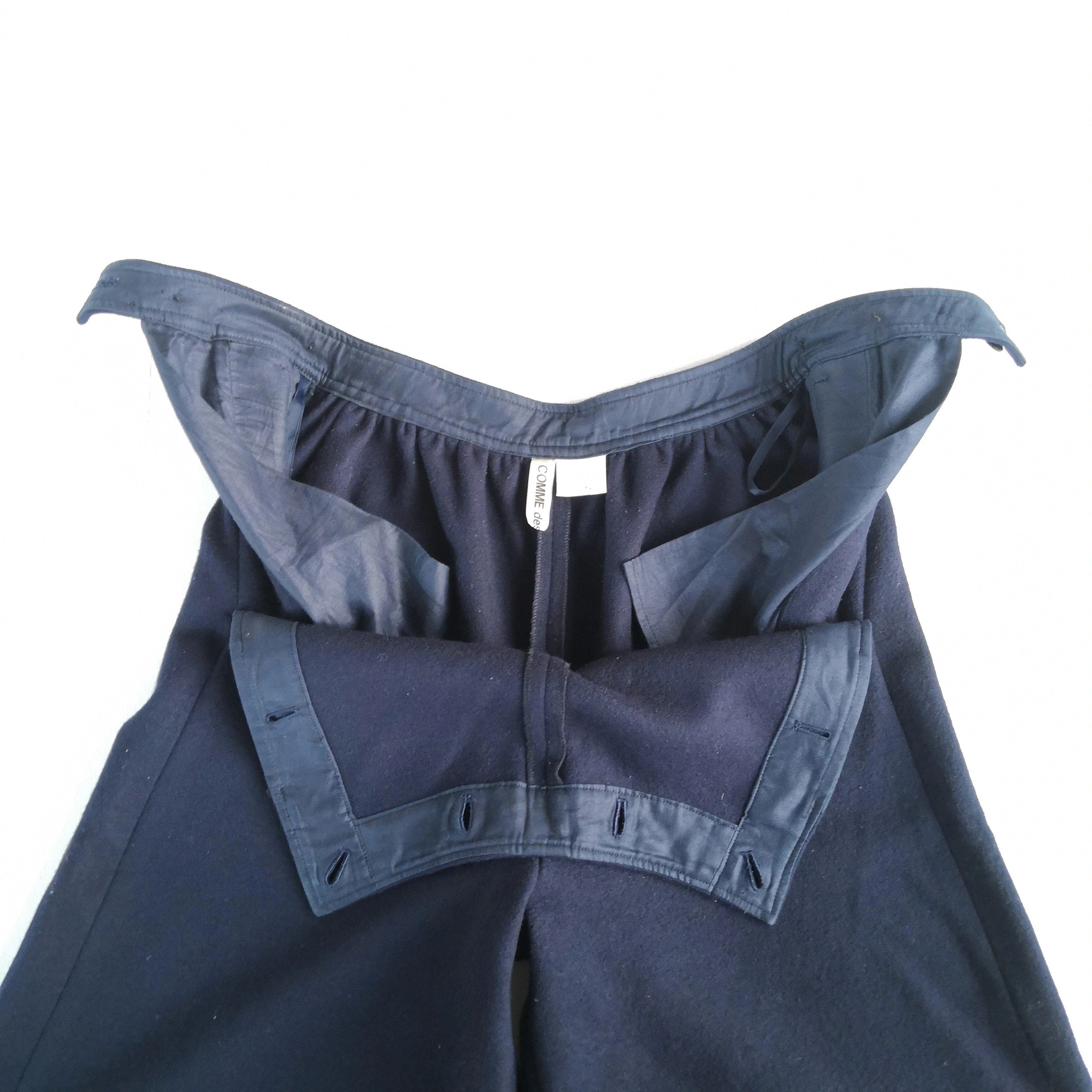 Comme des Garcons CDG Comme de Garcon Wool Bermuda Short Flared Pants Size 22" - 3 Thumbnail