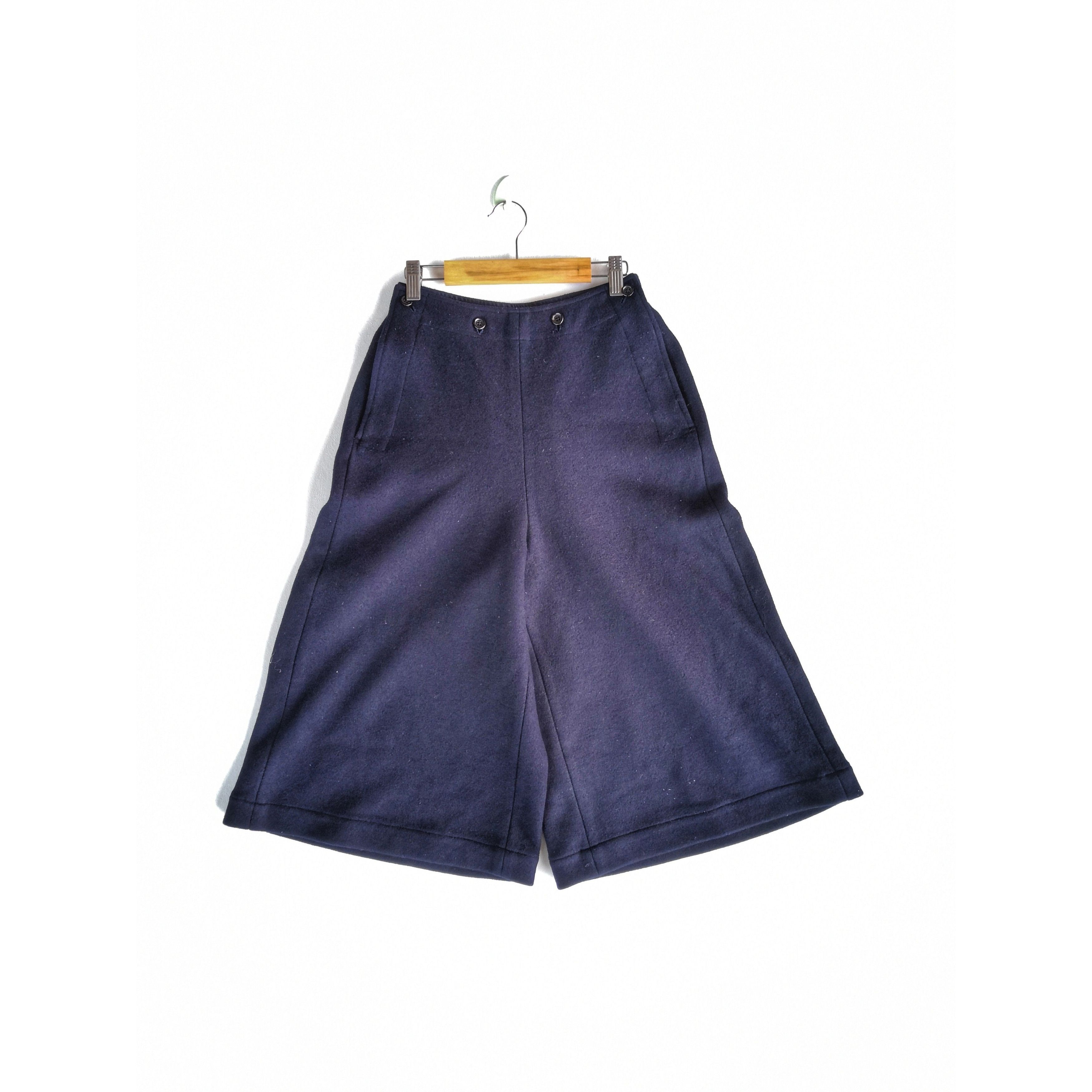 Comme des Garcons CDG Comme de Garcon Wool Bermuda Short Flared Pants Size 22" - 1 Thumbnail