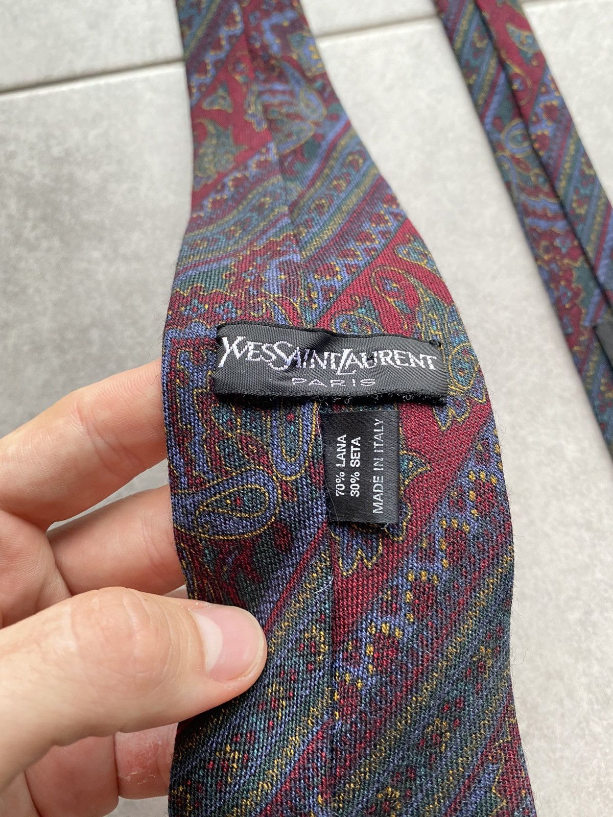 Vintage × Yves Saint Laurent Vintage Yves Saint Laurent Tie Size ONE SIZE - 5 Thumbnail