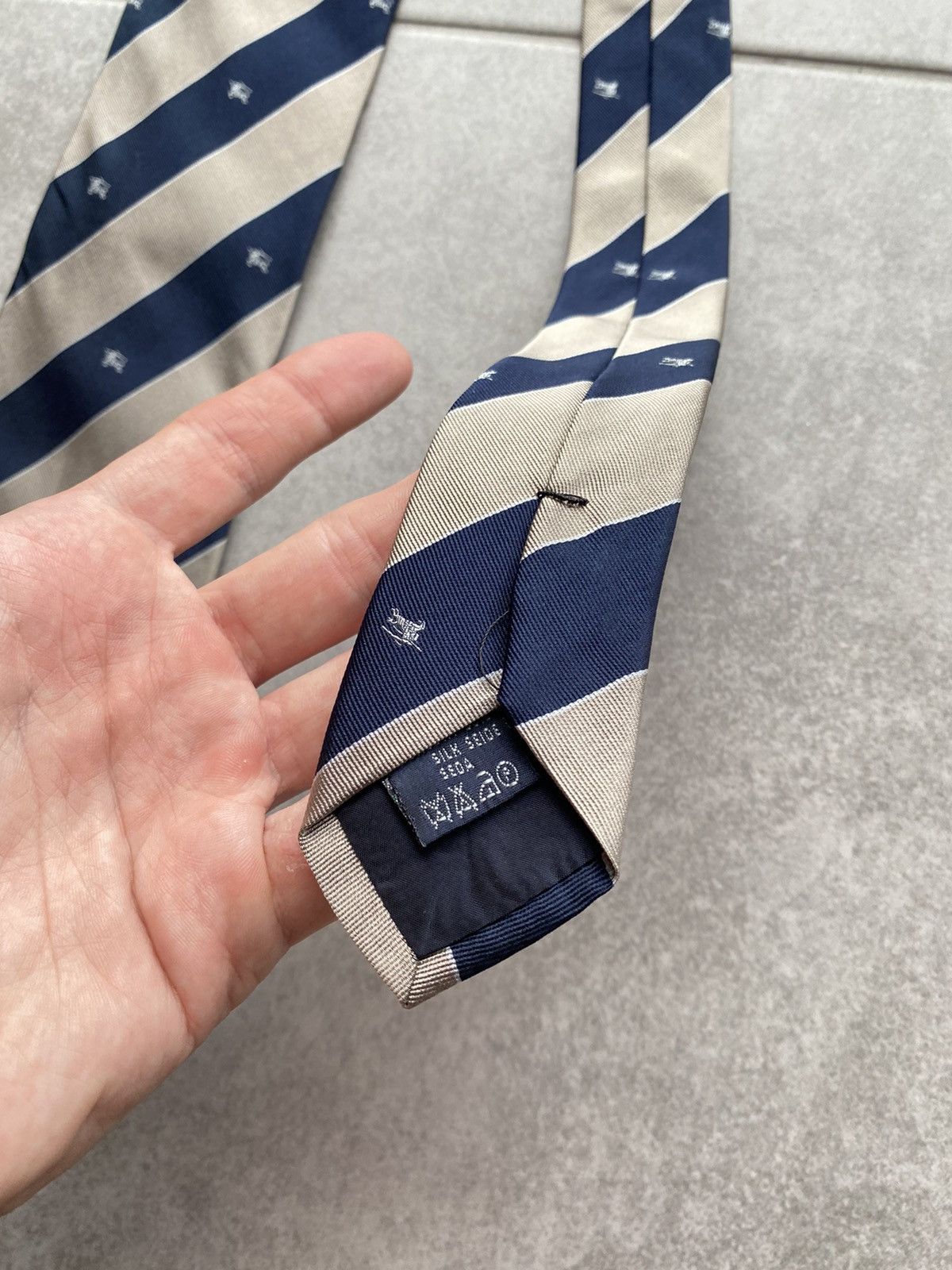 Burberry × Vintage Vintage Burberry Monogram Tie Size ONE SIZE - 4 Thumbnail