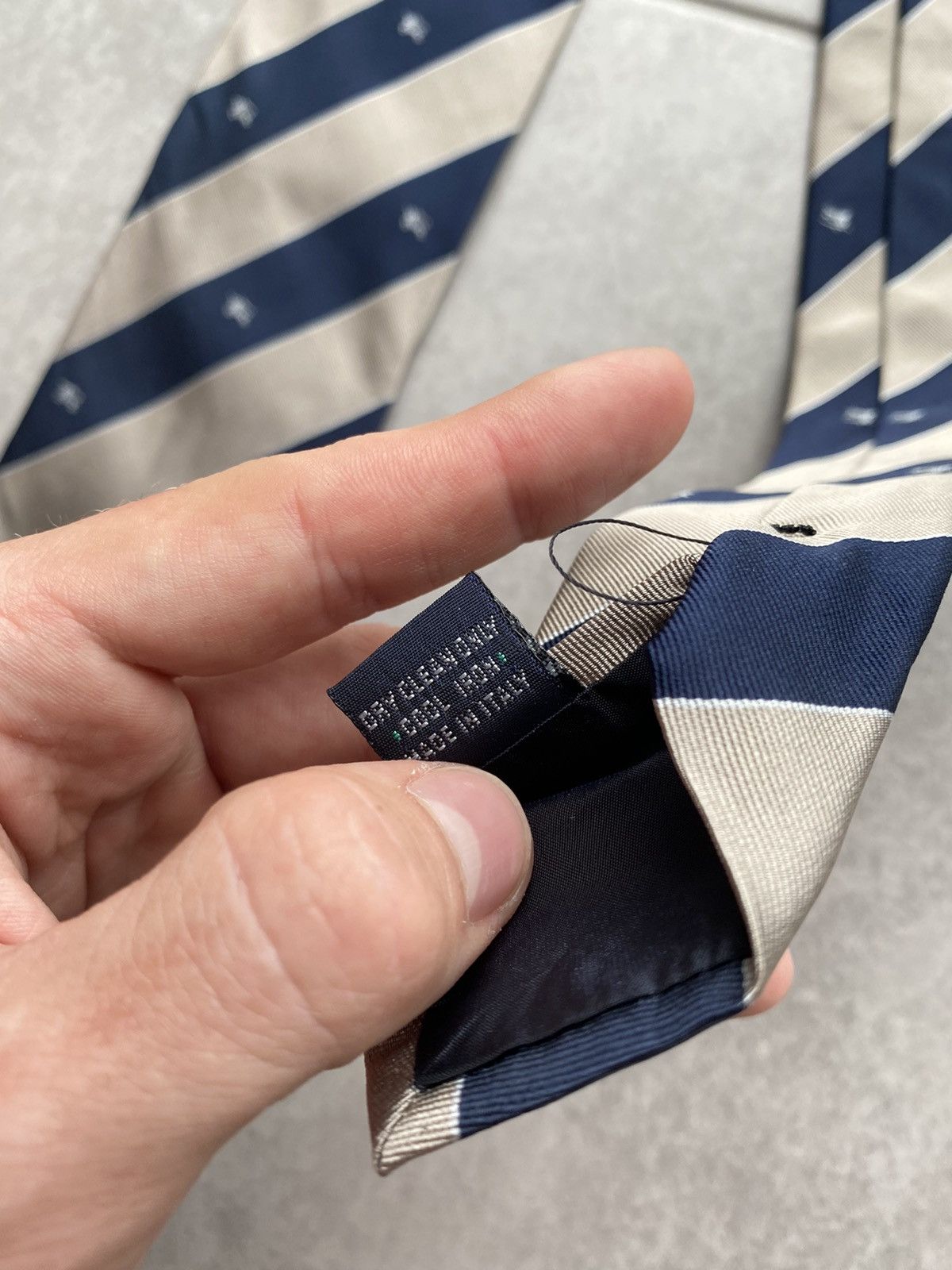 Burberry × Vintage Vintage Burberry Monogram Tie Size ONE SIZE - 5 Thumbnail