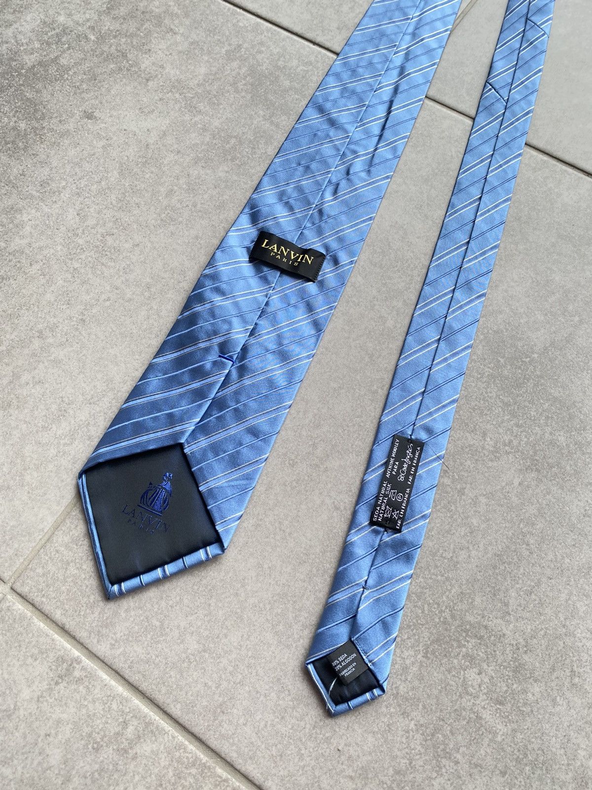 Lanvin Lanvin Blue Tie Size ONE SIZE - 5 Thumbnail