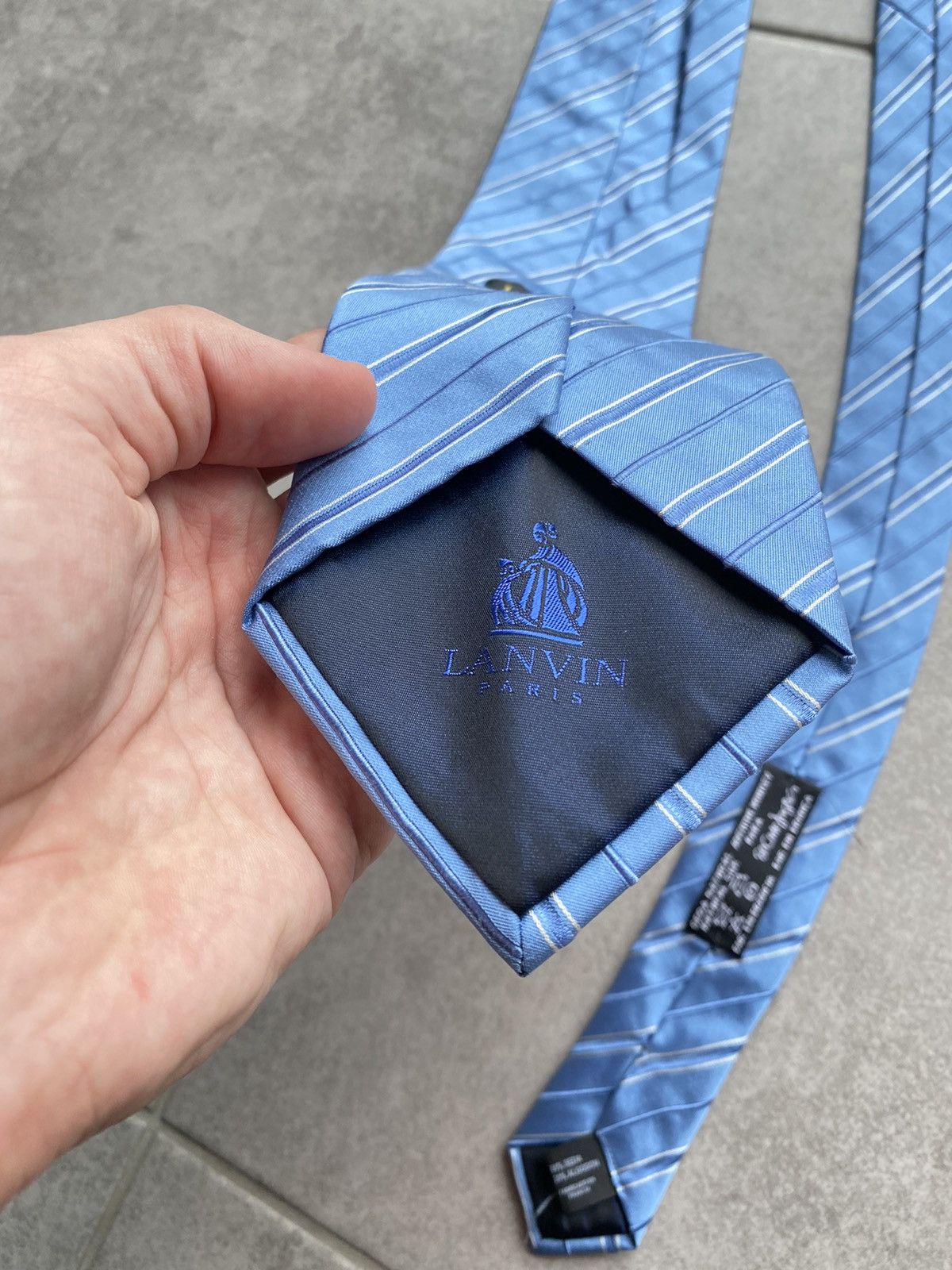 Lanvin Lanvin Blue Tie Size ONE SIZE - 1 Thumbnail