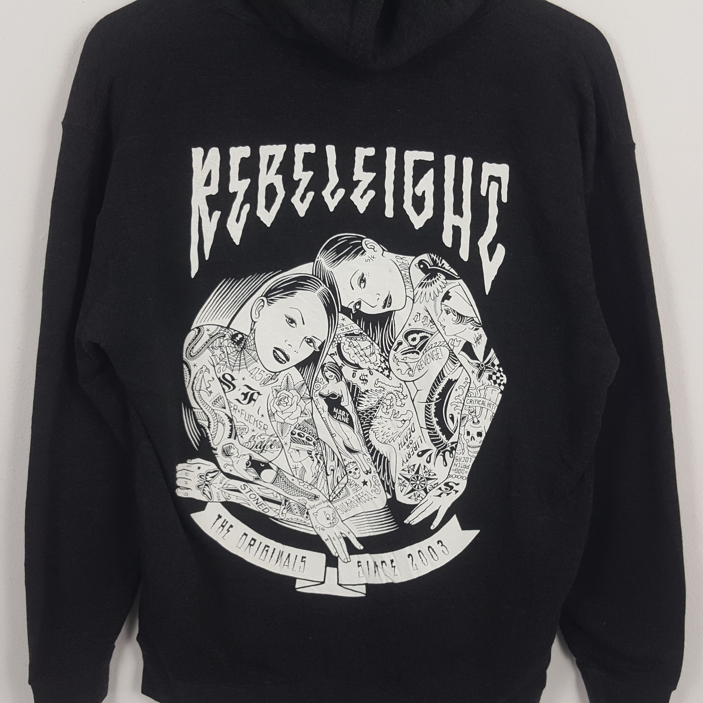 Rebel8 × Vintage REBEL EIGHT Japanese Brand Streetwear Style Hoodies Size US XL / EU 56 / 4 - 2 Thumbnail