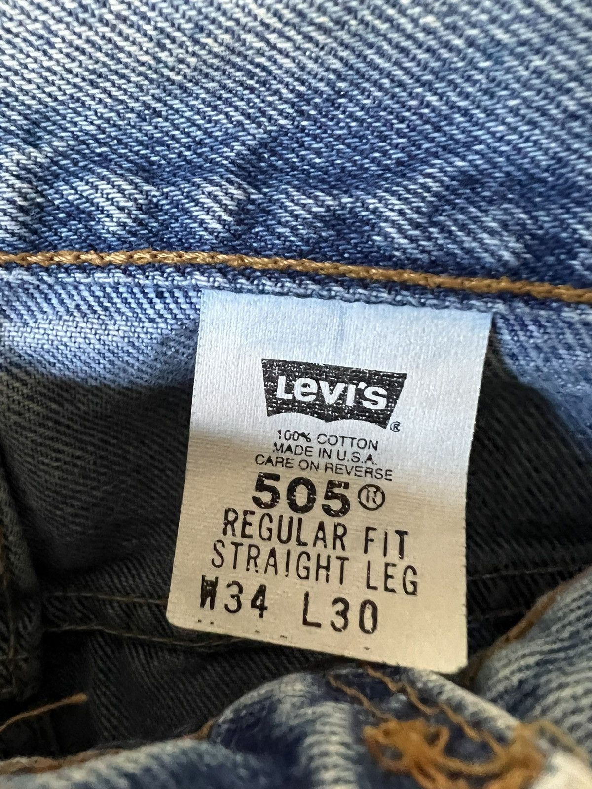Levi's × Vintage Vintage levis 505 jeans Size US 34 / EU 50 - 4 Thumbnail