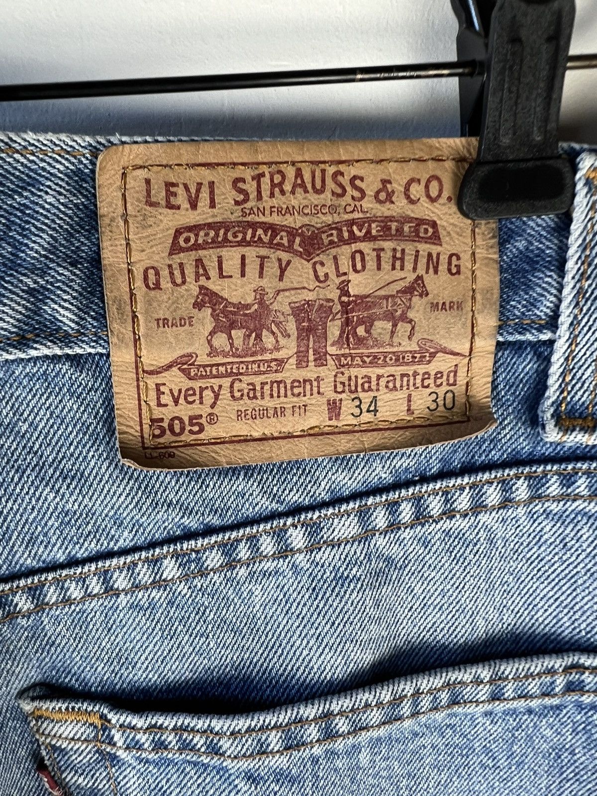 Levi's × Vintage Vintage levis 505 jeans Size US 34 / EU 50 - 3 Thumbnail