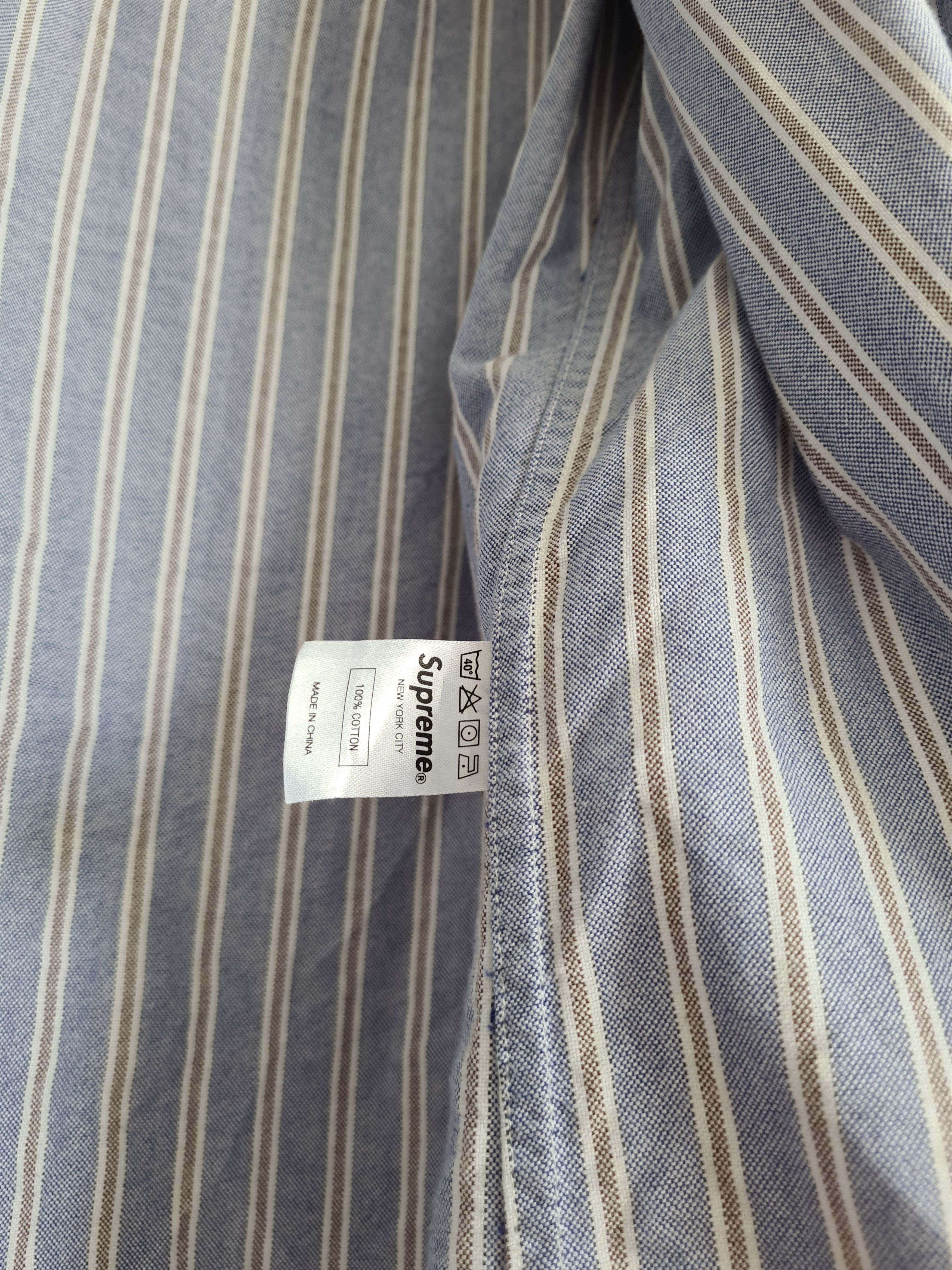 Supreme Striped Oxford Shirt FW12 Size US M / EU 48-50 / 2 - 6 Thumbnail
