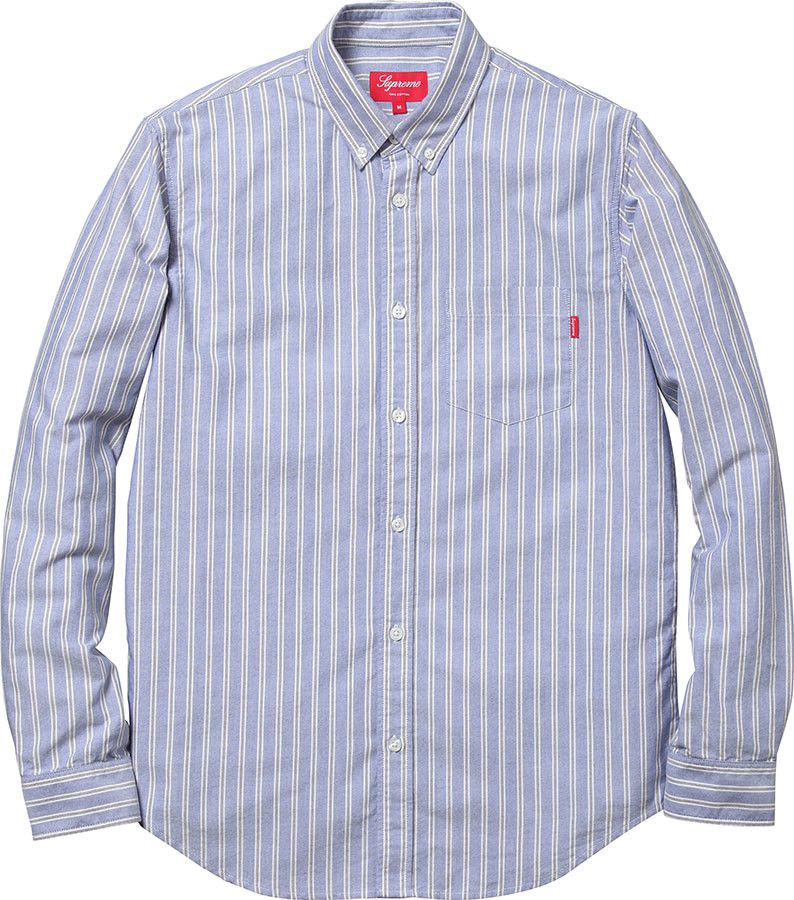 Supreme Striped Oxford Shirt FW12 Size US M / EU 48-50 / 2 - 7 Thumbnail