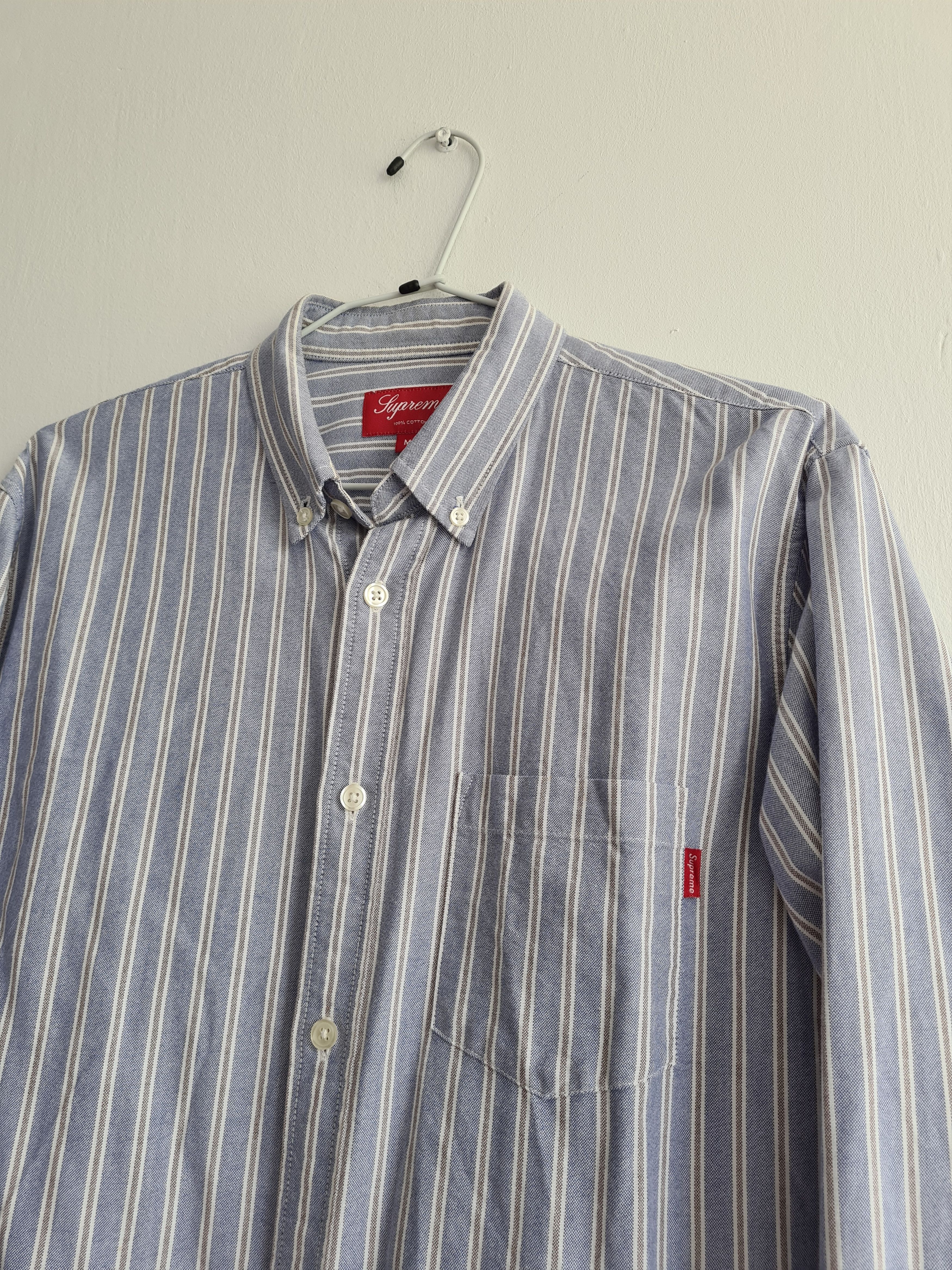 Supreme Striped Oxford Shirt FW12 Size US M / EU 48-50 / 2 - 2 Thumbnail