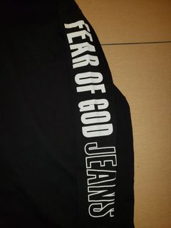 Fear of god outlet printed heavy jersey hoodie