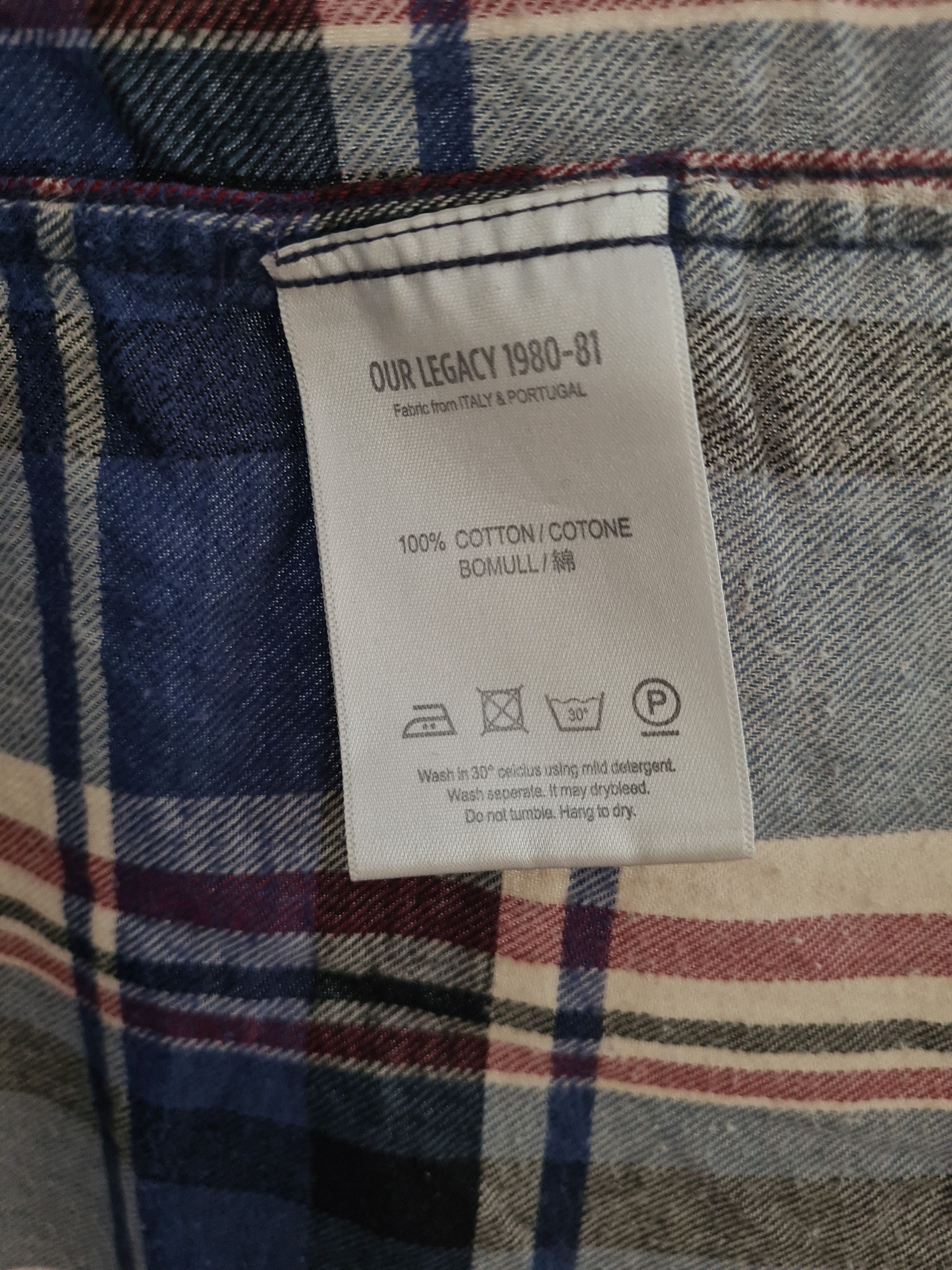 Our Legacy 1950s Flannel Shirt AW12 Size US M / EU 48-50 / 2 - 4 Thumbnail