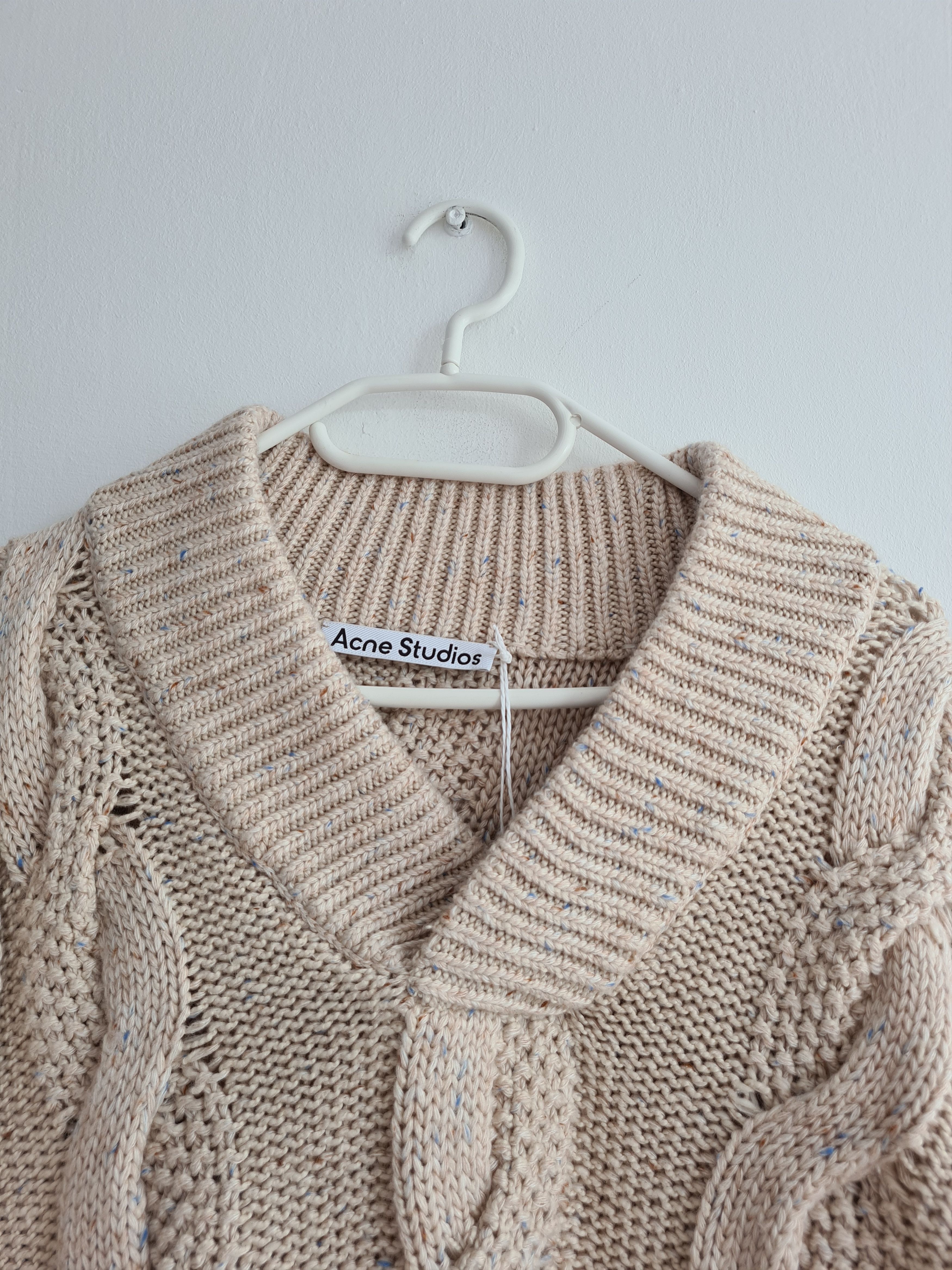 Acne Studios Karakia V-Neck Cable Sweater Size US M / EU 48-50 / 2 - 2 Thumbnail
